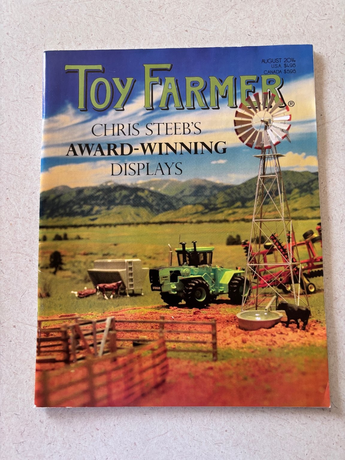 Toy Farmer Magazine August 2014 Vol 37 No 8 Farm Toys Diecast Models Collecting