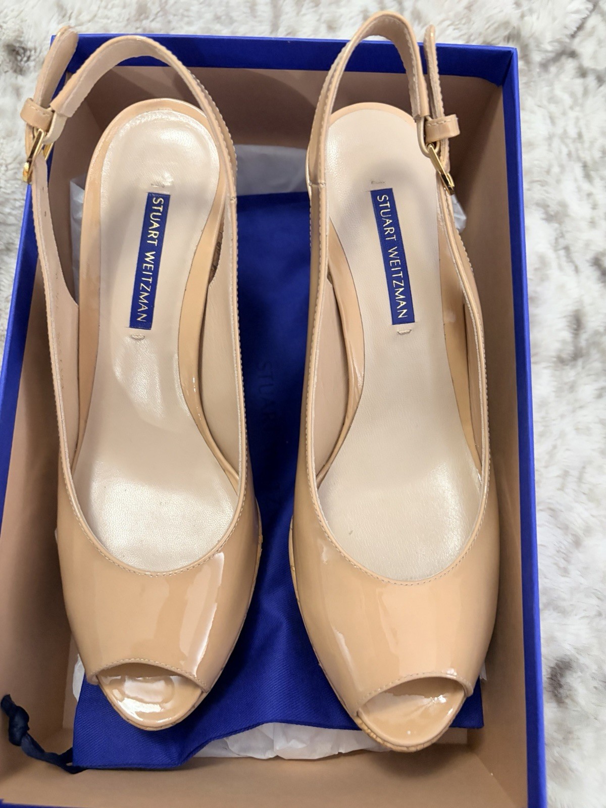 stuart weitzman wedge sandals 7.5 New With Box