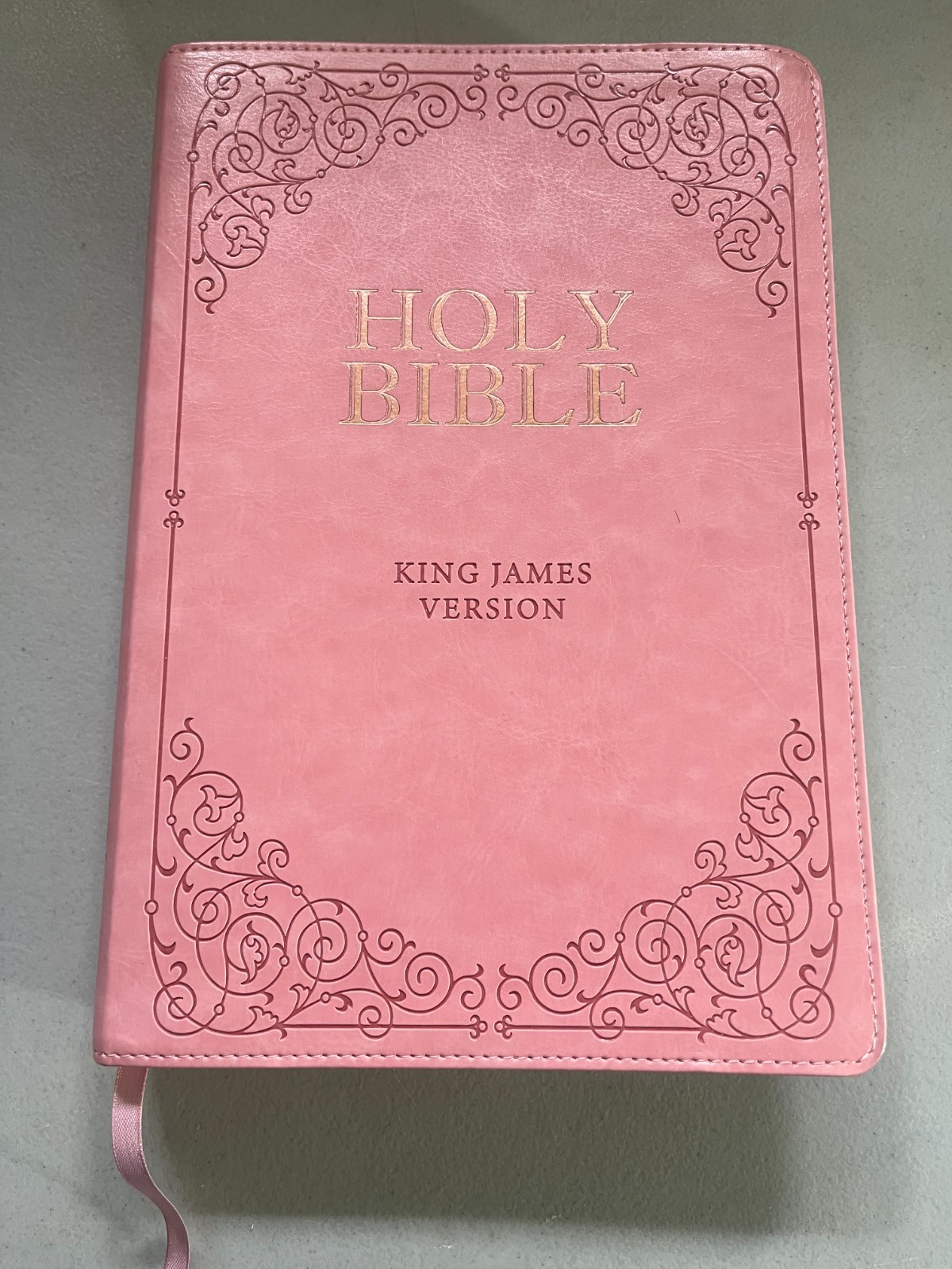 Holy Bible: King James Version Softcover Bible Giant Print PINK
