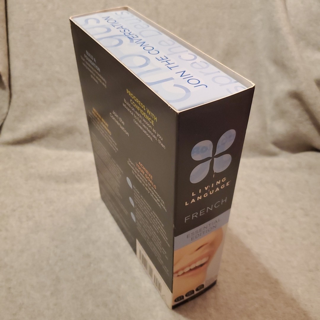 Living Language French Essential Beginner WITH 3 CDs book and notebook