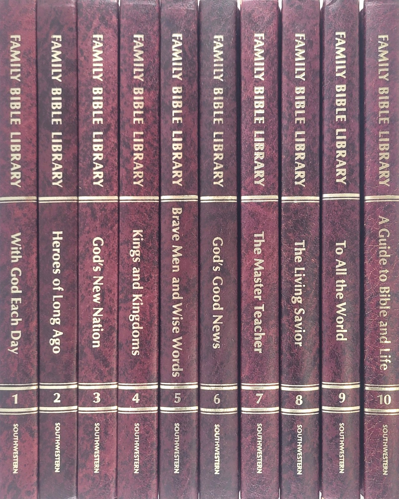 Family Bible Library Complete 10 Volume Set 1971 Christian Childrens Stories