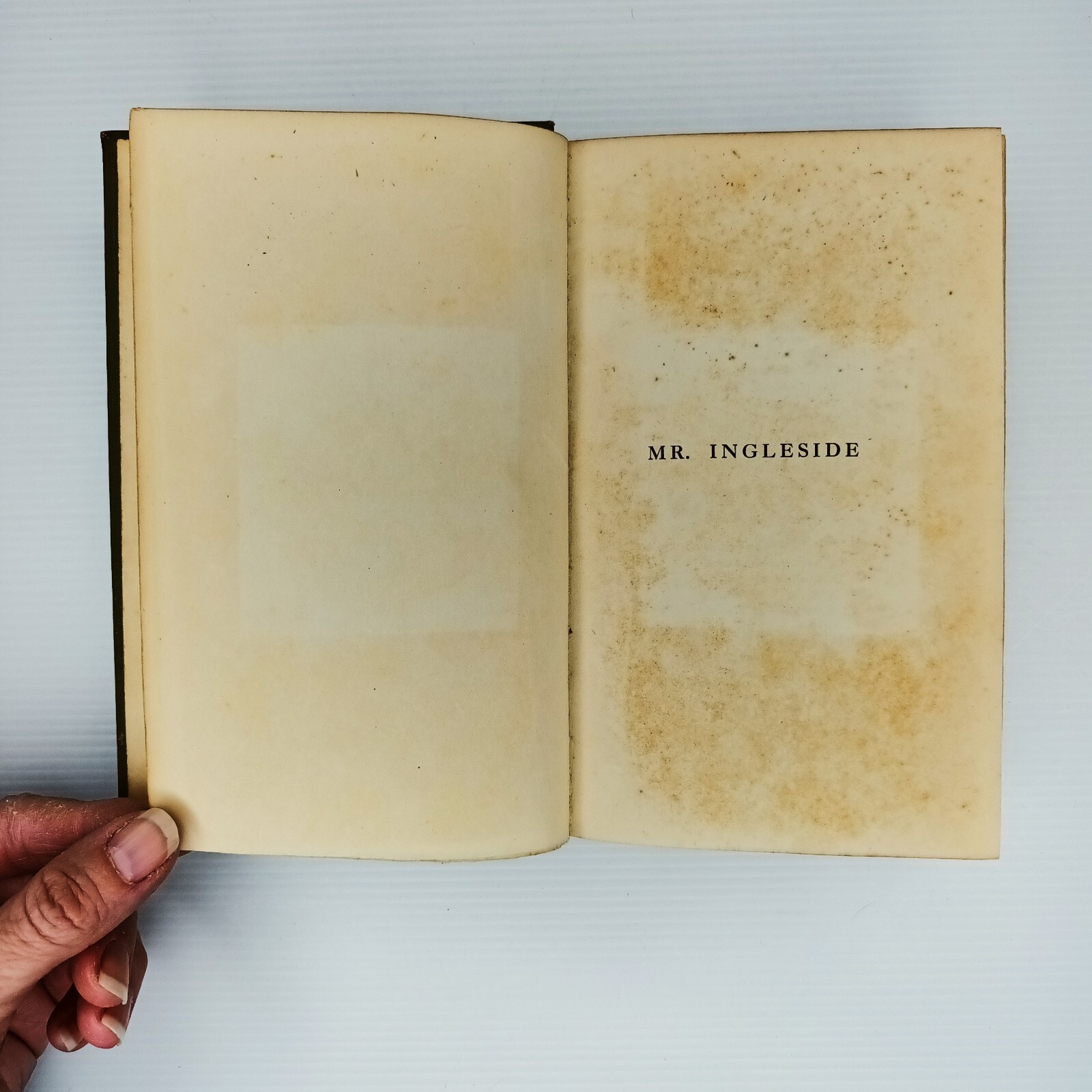 Mr Ingleside. E.V. Lucas. 1911. Ninth Edition. Max Teichmann Ex-Libris label.