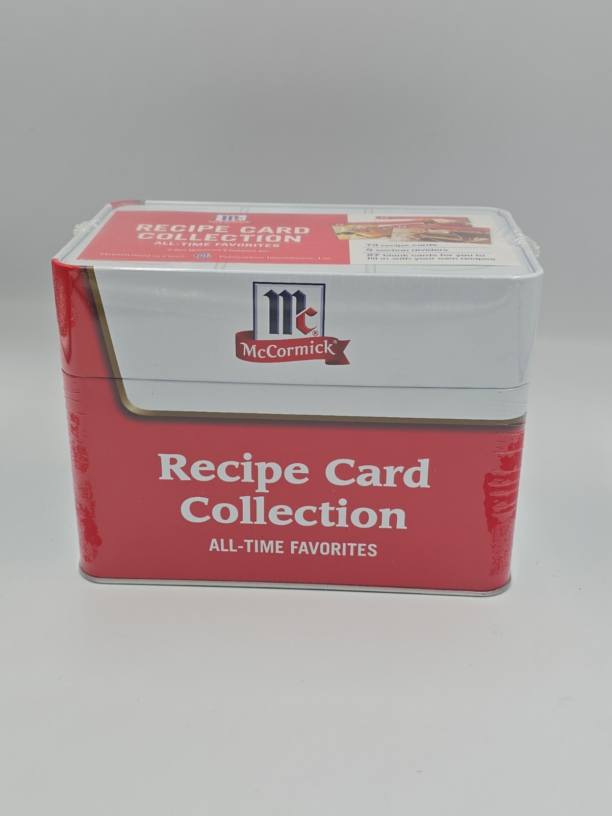 McCormick All-Time Favorites Recipe Card Collection in Collectible Tin