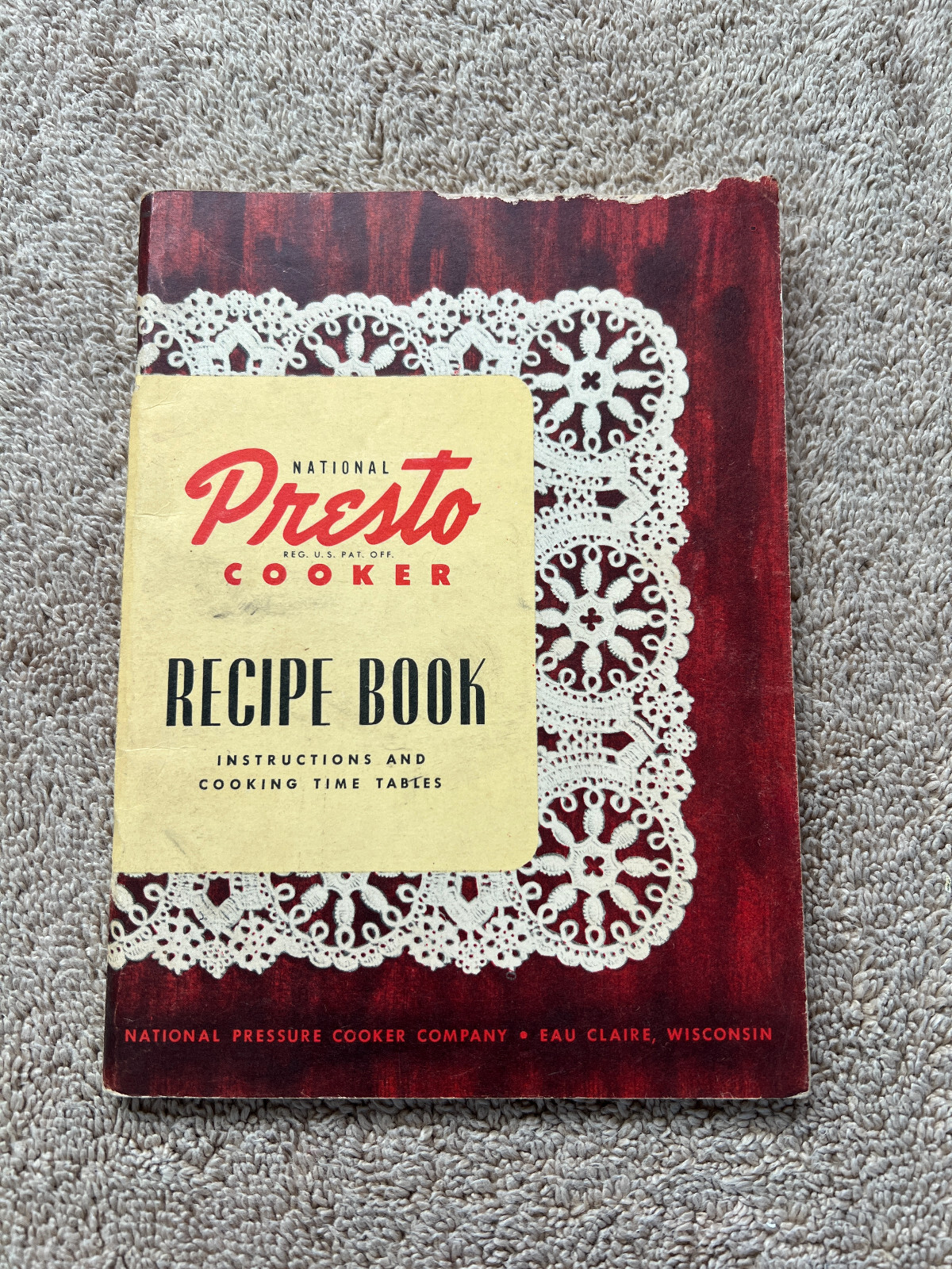 Vintage 1946 National Presto Cooker Recipe Book, Use & Care Guide, 70 Pages