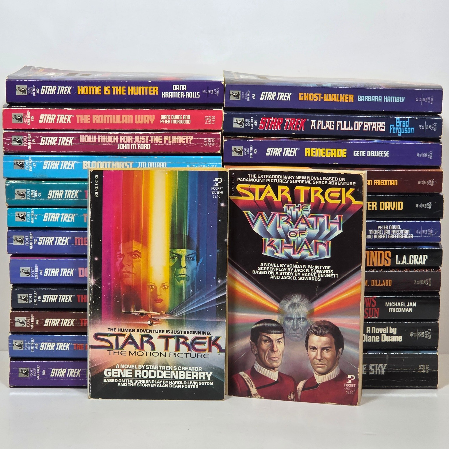 Star Trek TOS Lot of 25 ALL FIRST PRINTINGS Vintage Pocket Books Vintage