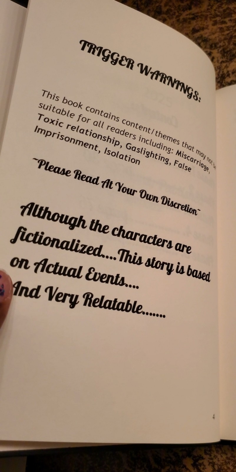 New! Signed Copy Titled “Fractured” Paperback: 116 Pages -Trigger Warnings ⚠️