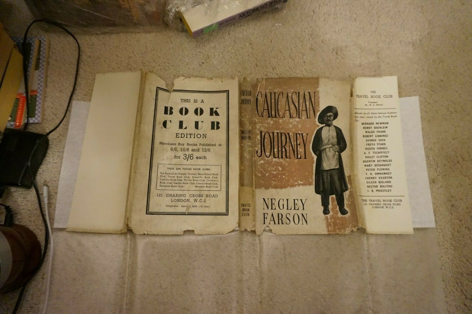 CAUCASIAN JOURNEY By Negley Farson,BOOK of MONTH CLUB — 154 pages — 1952