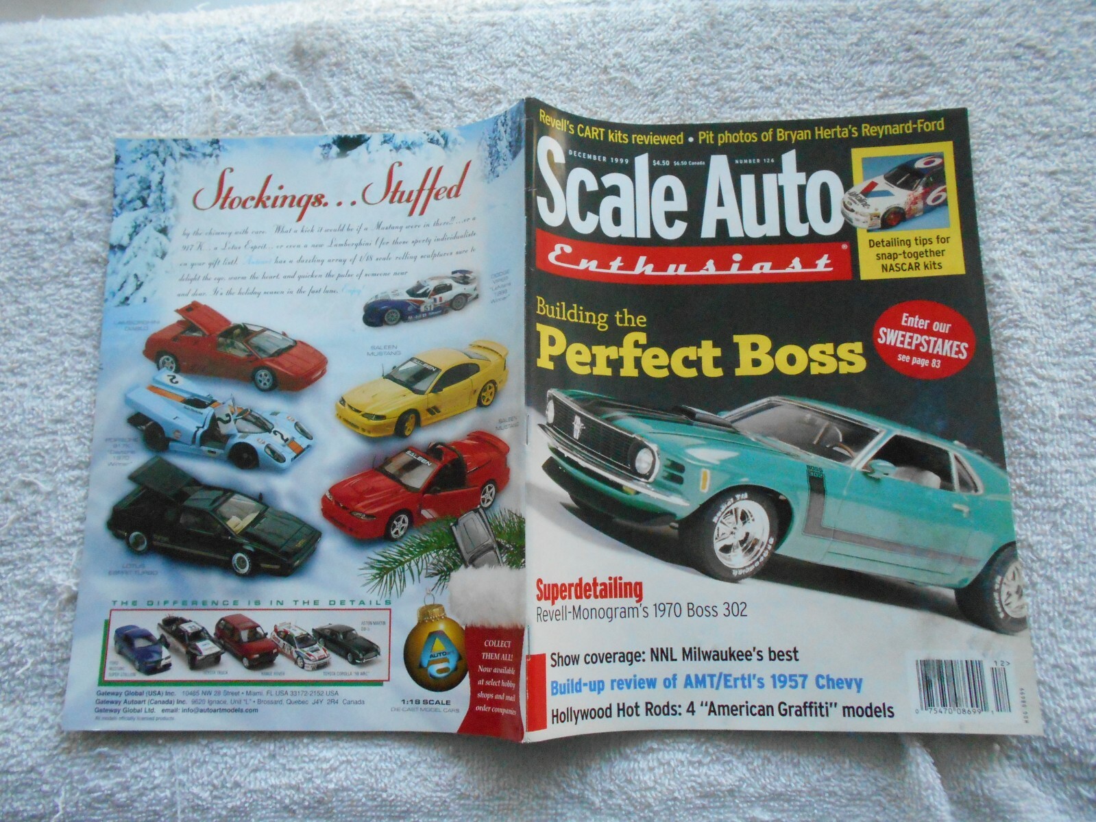 SCALE AUTO Enthusiast Magazine-DECEMBER,1999-REVELL-MONOGRAM’S 1970 BOSS 302