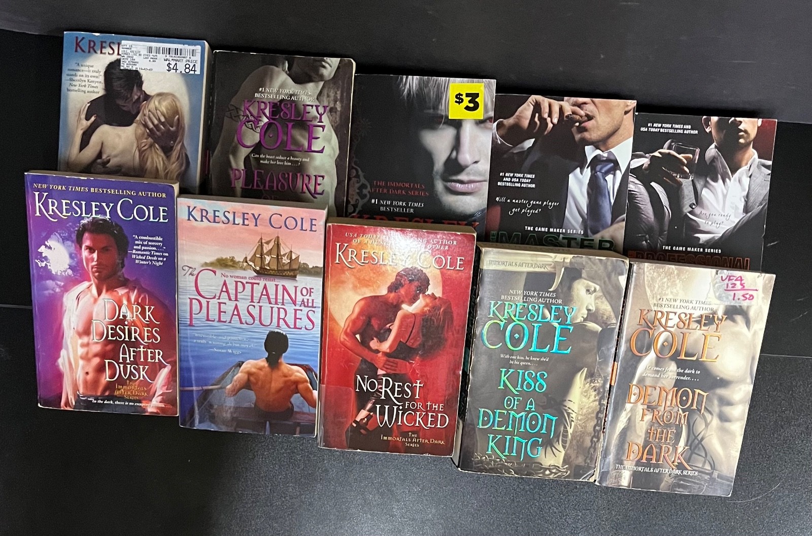Kresley Cole lot of 10 MMPB includes Lothaire, The Master, The Professional