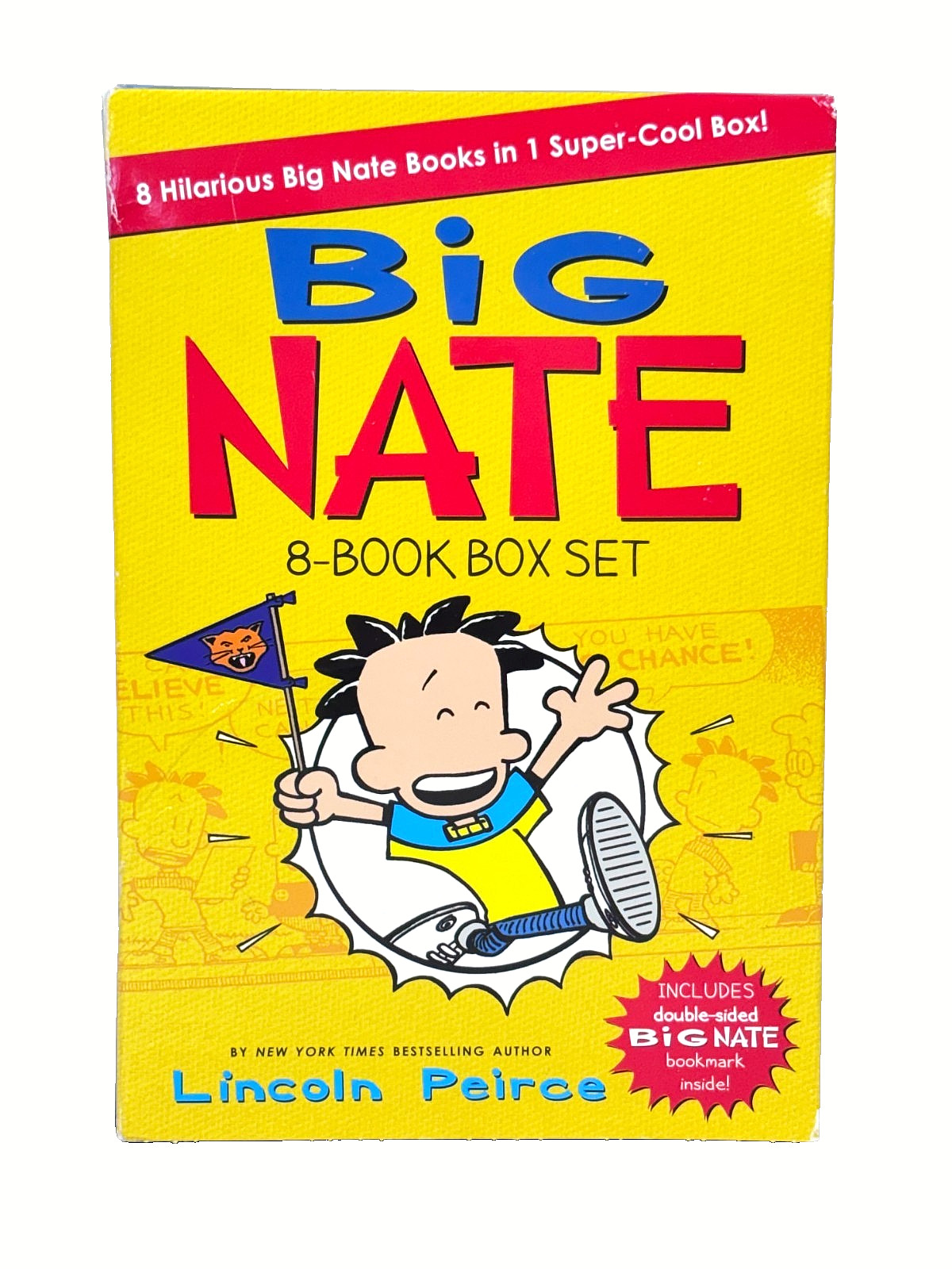 Big Nate 8 Book Box Set Lincoln Peirce Comix Collection Ages 8-12
