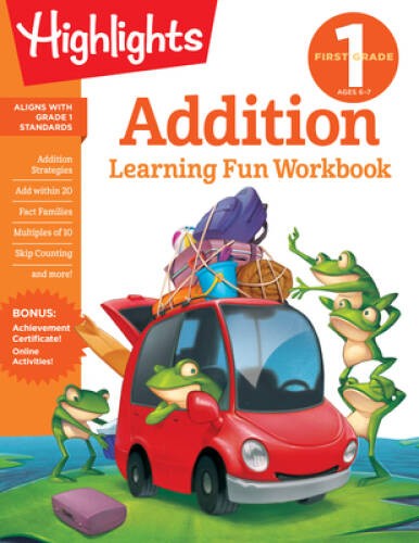 First Grade Addition (Highlights Learning Fun Workbooks) – Paperback – VERY GOOD