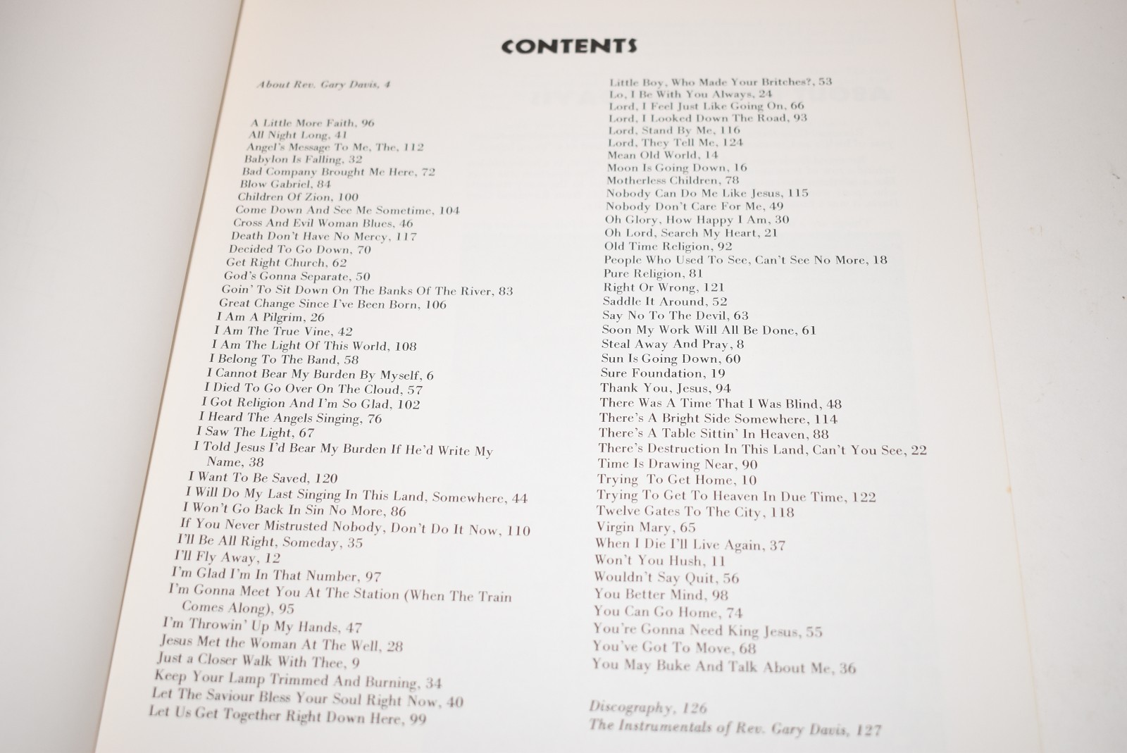Rev. Gary Davis: The Holy Blues Robbins Music Corporation 1970