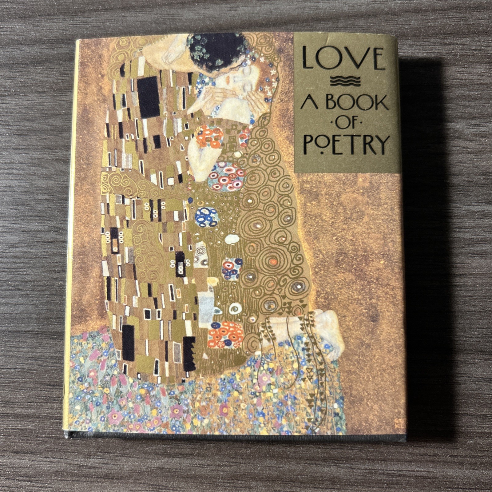 Love Book Of Poetry Compilation Ariel Books 1992 Miniature Book Klimt Cover