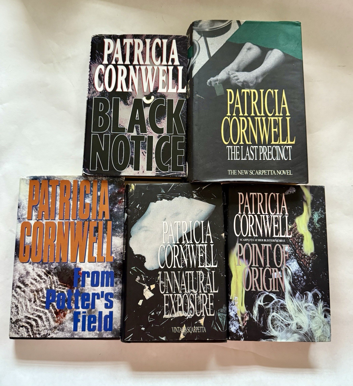 Patricia Cornwell Kay Scarpetta Series Book Lot Of 5 Hardcover Dust Jackets