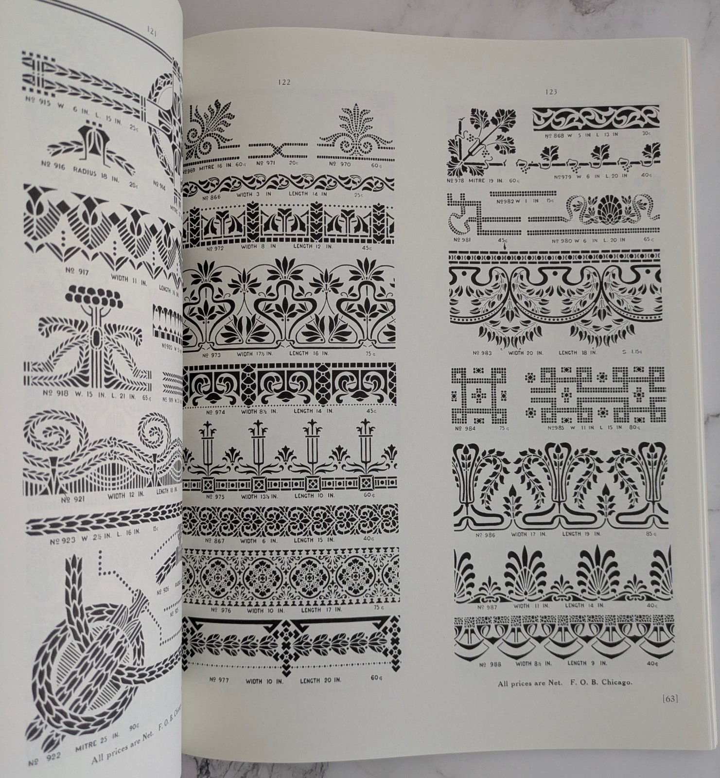 2,286 Traditional Stencil Designs by H. Roessing (1991, Trade Paperback)