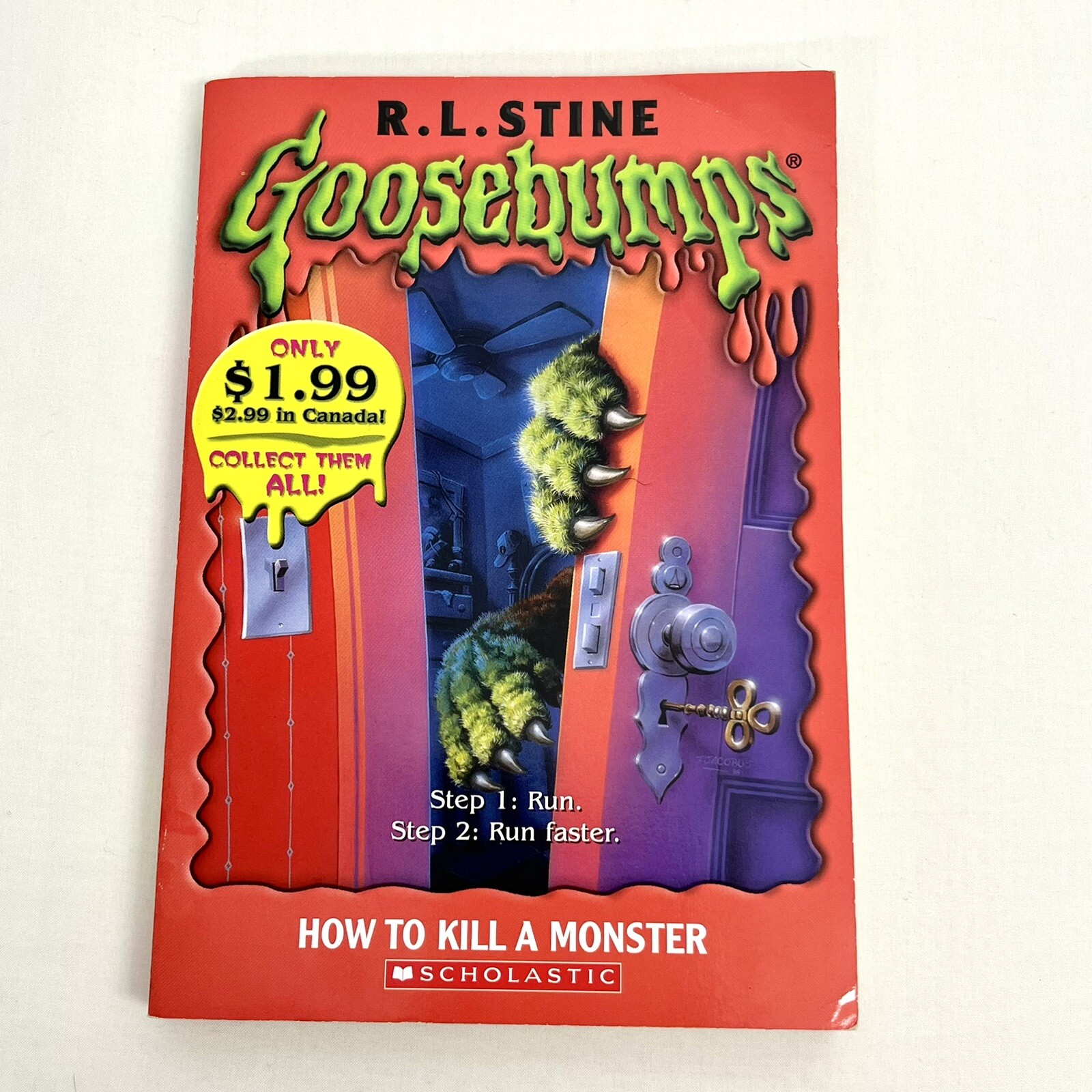 R.L Stine Goosebumps #46 How to Kill a Monster 1st Scholastic Print 1996 Vintage