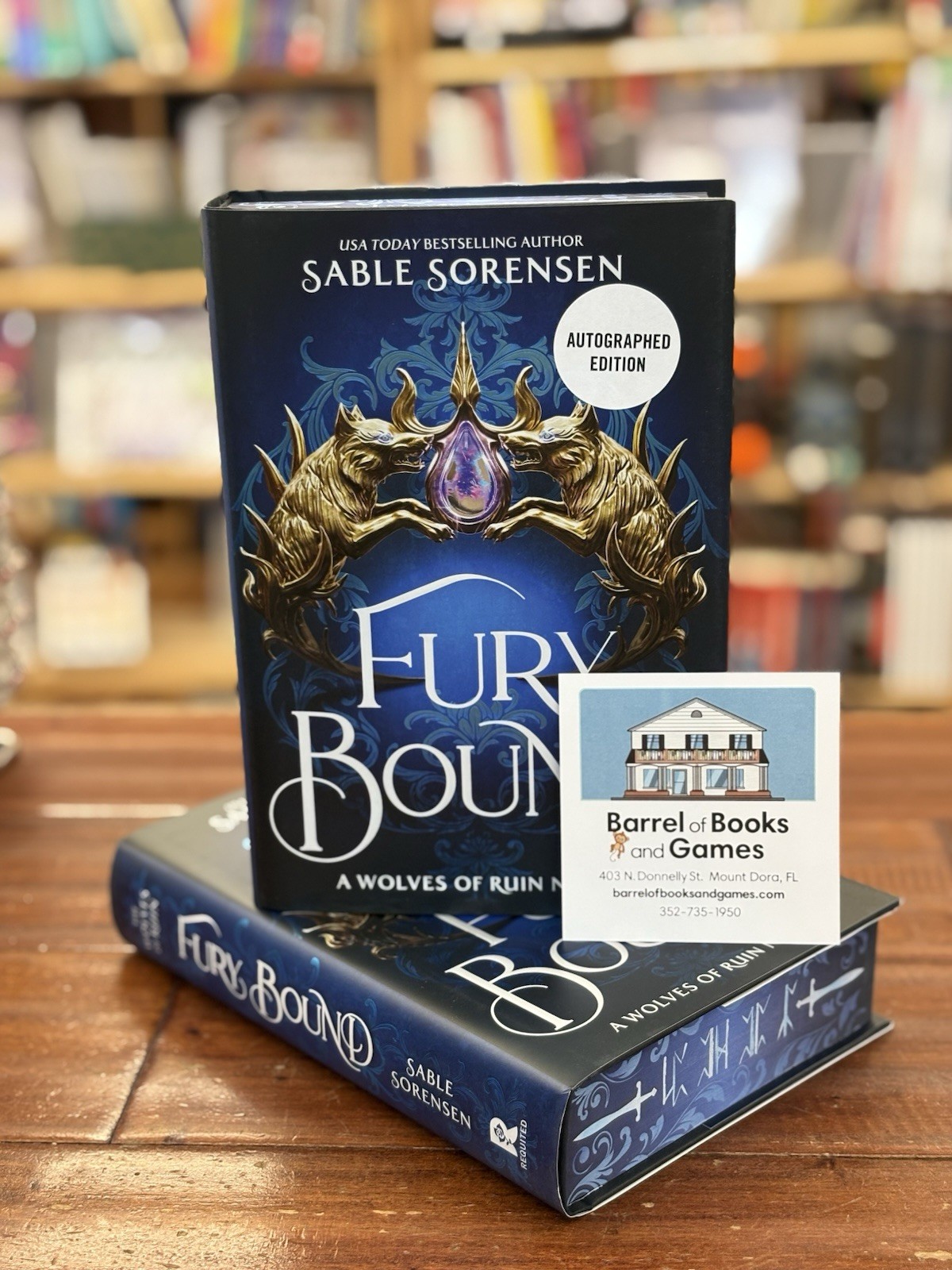 SIGNED – Fury Bound Sable Sorensen Deluxe Limited Edition Sprayed Edges 1st Ed.