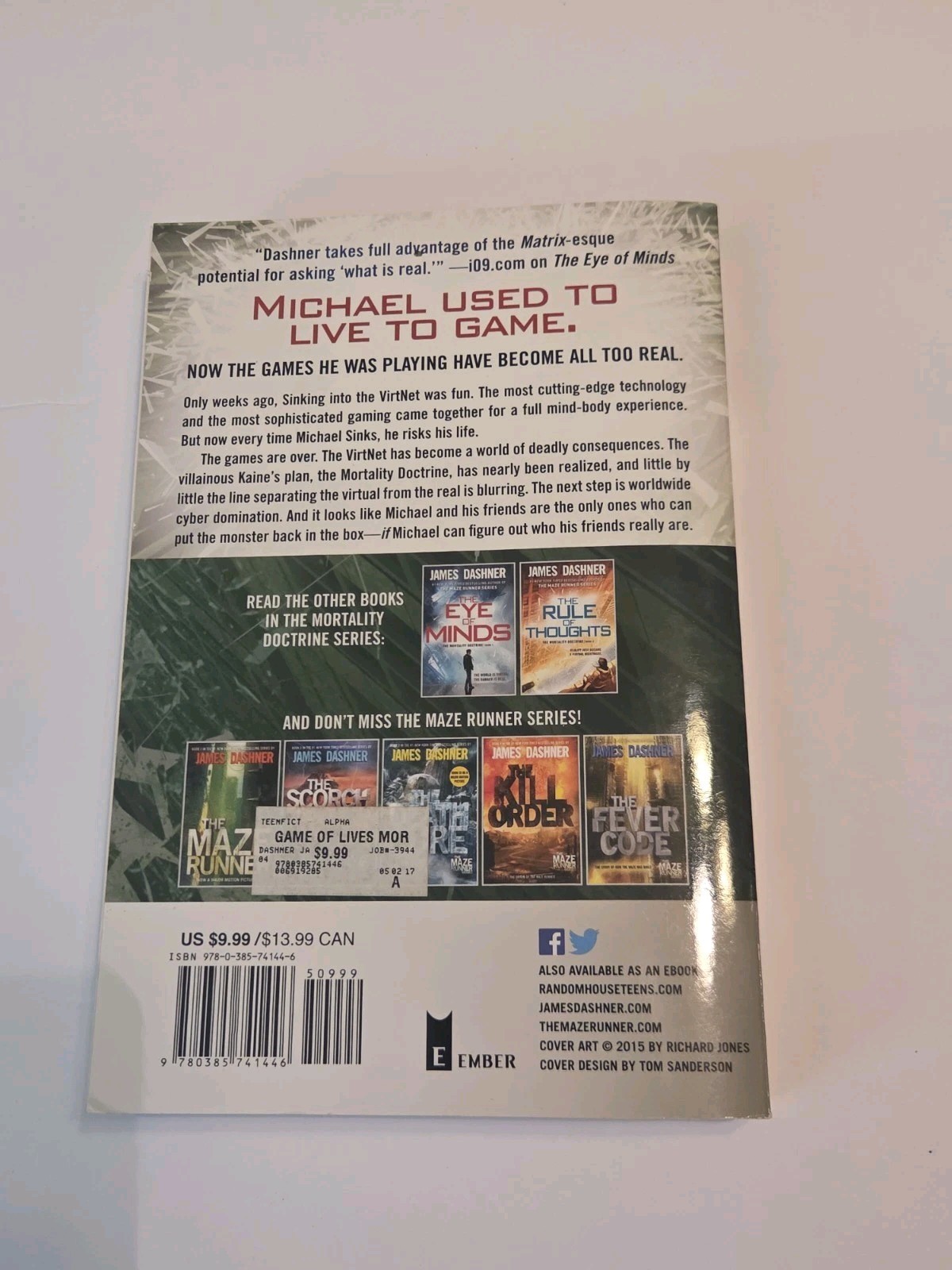 James Dashner Lot Complete Maze Runner, Maze Cutter, Morality Doctrine + EXTRAS