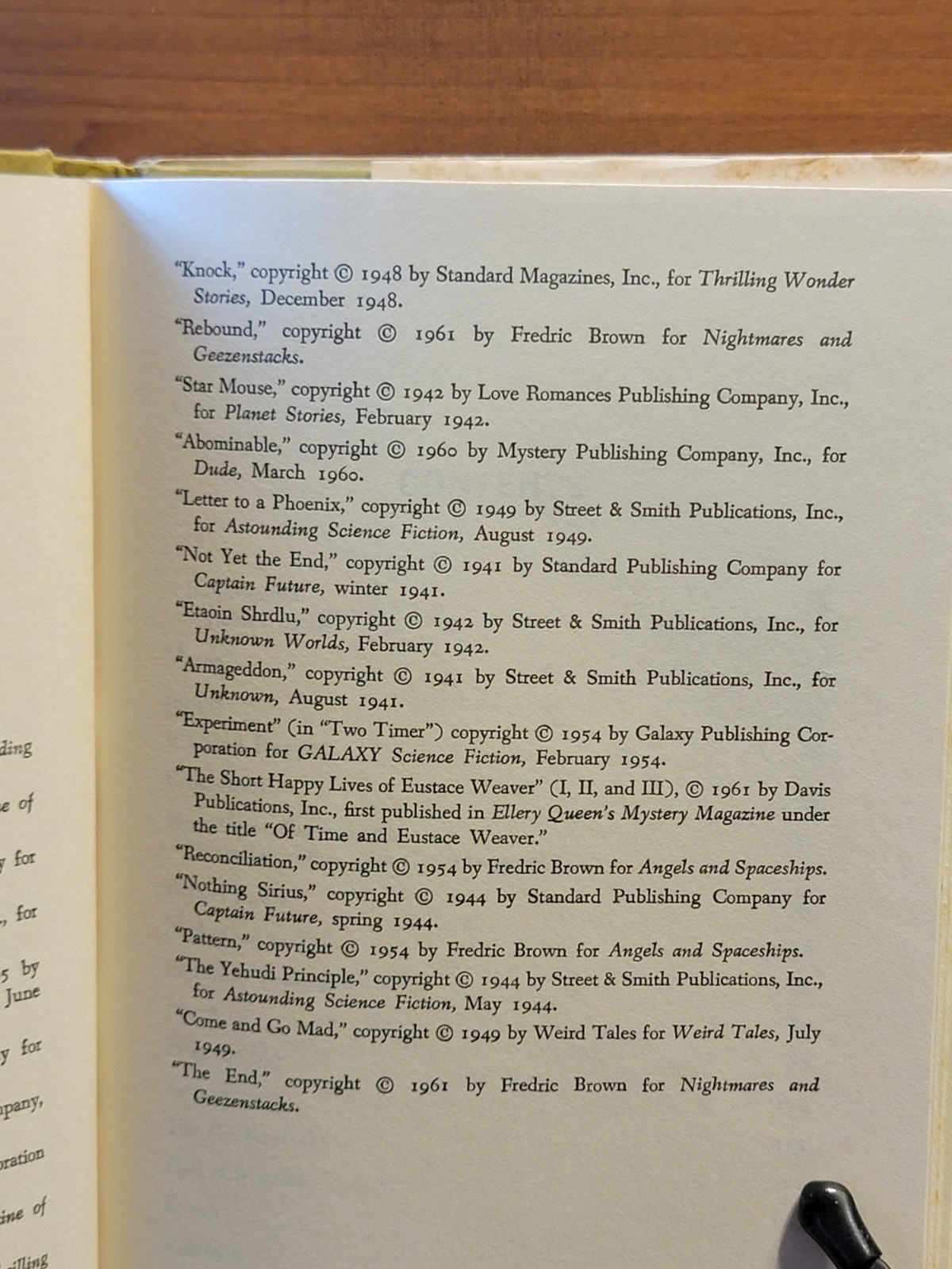 The Best of Frederik Brown Doubleday 1977 Hard Cover Book Club Edition