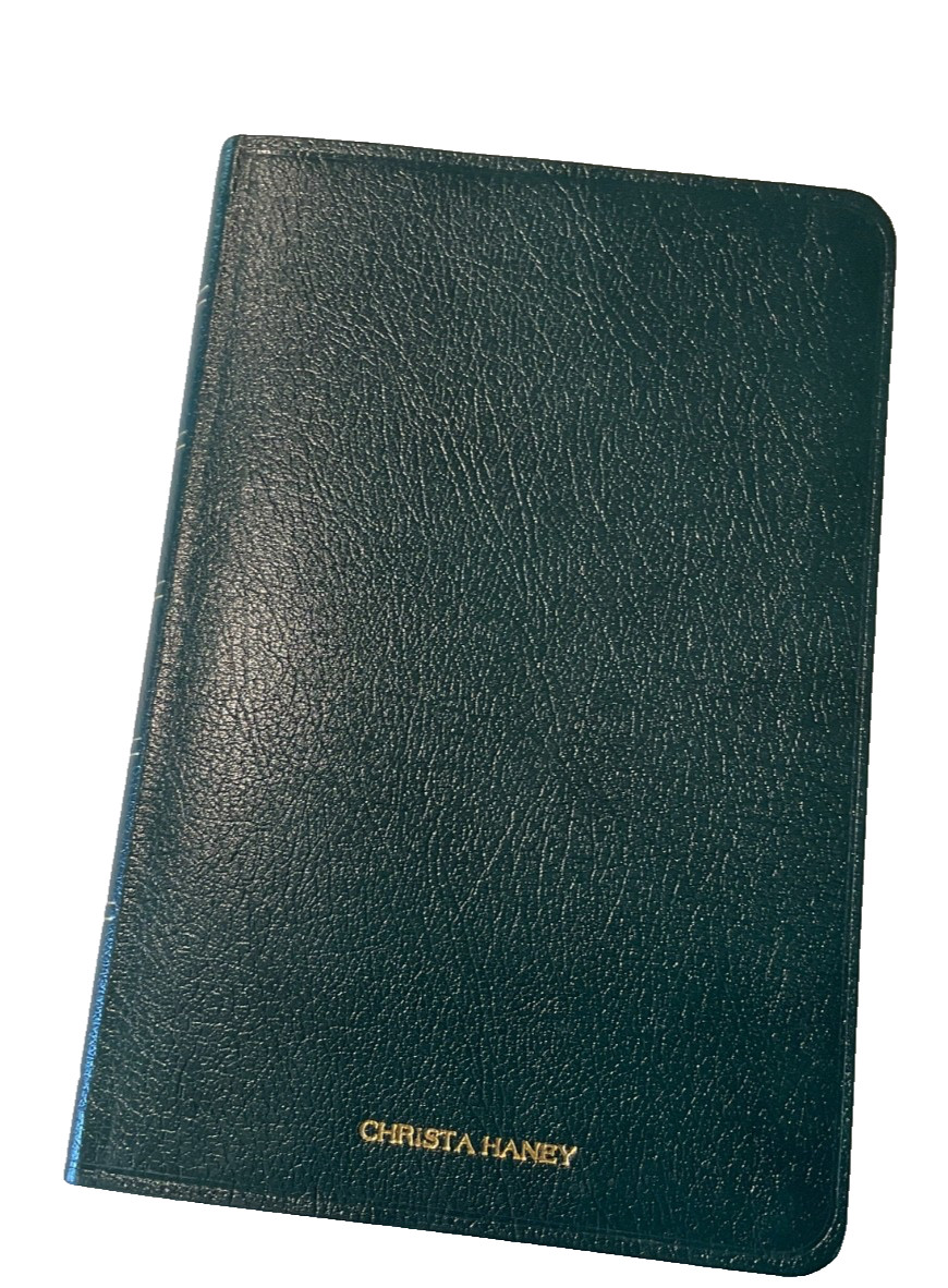 Bible NIV 1984 Thinline Forest Green Bonded Leather