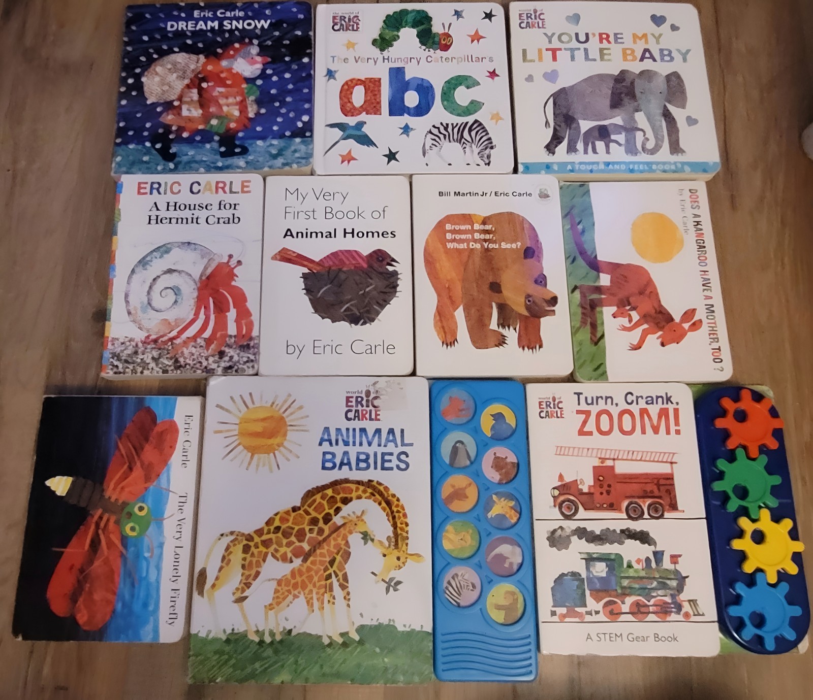 Lot of 10 Eric Carle Board Books. Some Are Interactive Sound Large. For Toddler