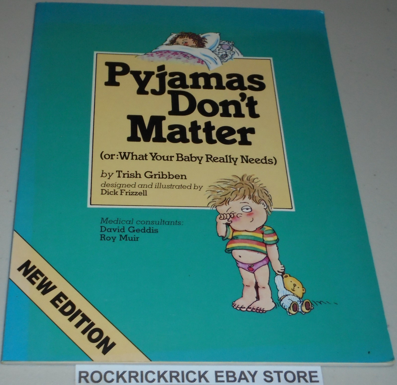 PYJAMAS DON’T MATTER BOOK BY TRISH GRIBBEN 1991 22CM X 28CM RARE PRESSING
