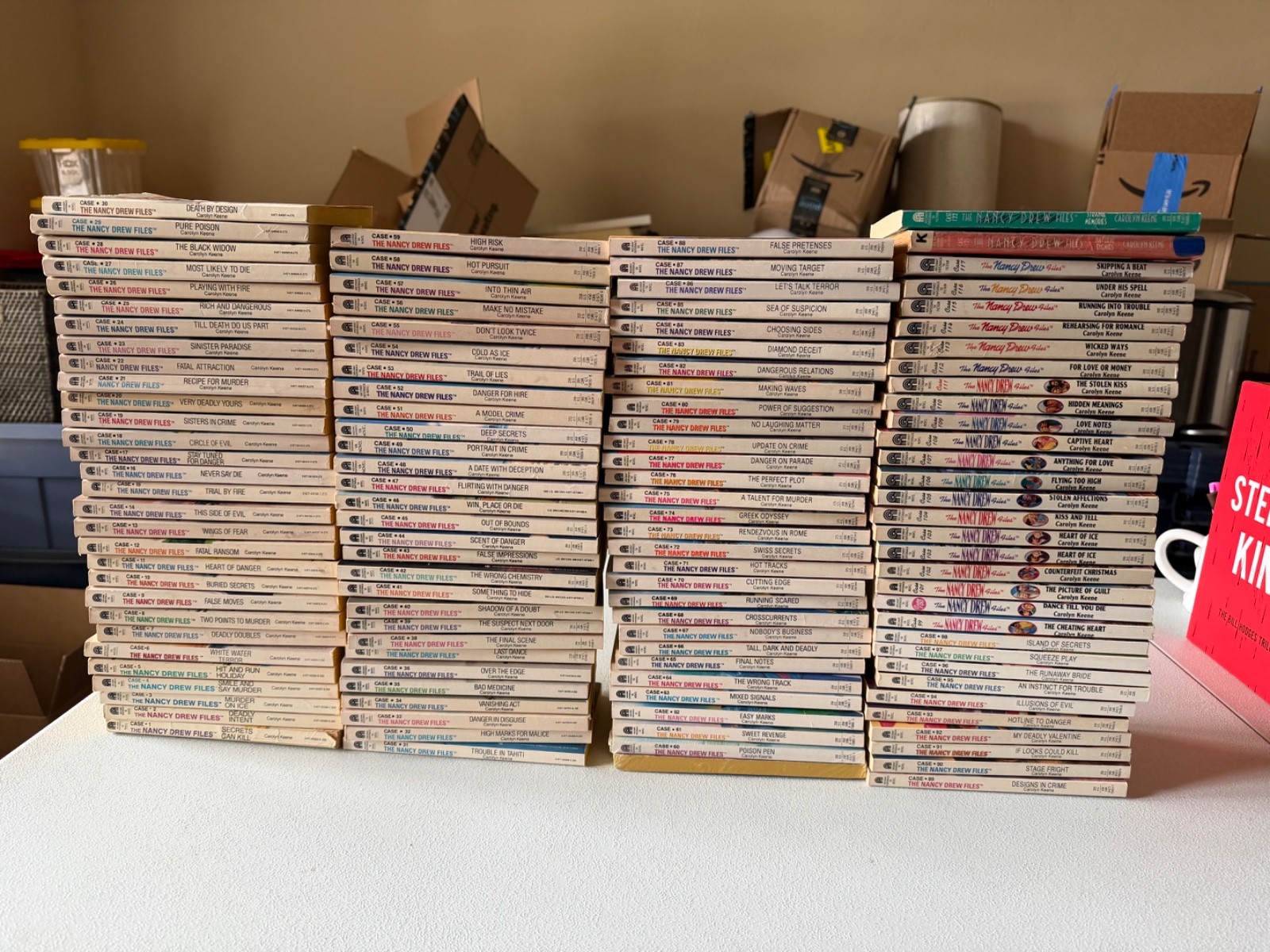 The Nancy Drew Files Books 1-117, 121,122 Vintage Carolyn Keene NEAR COMPLETE