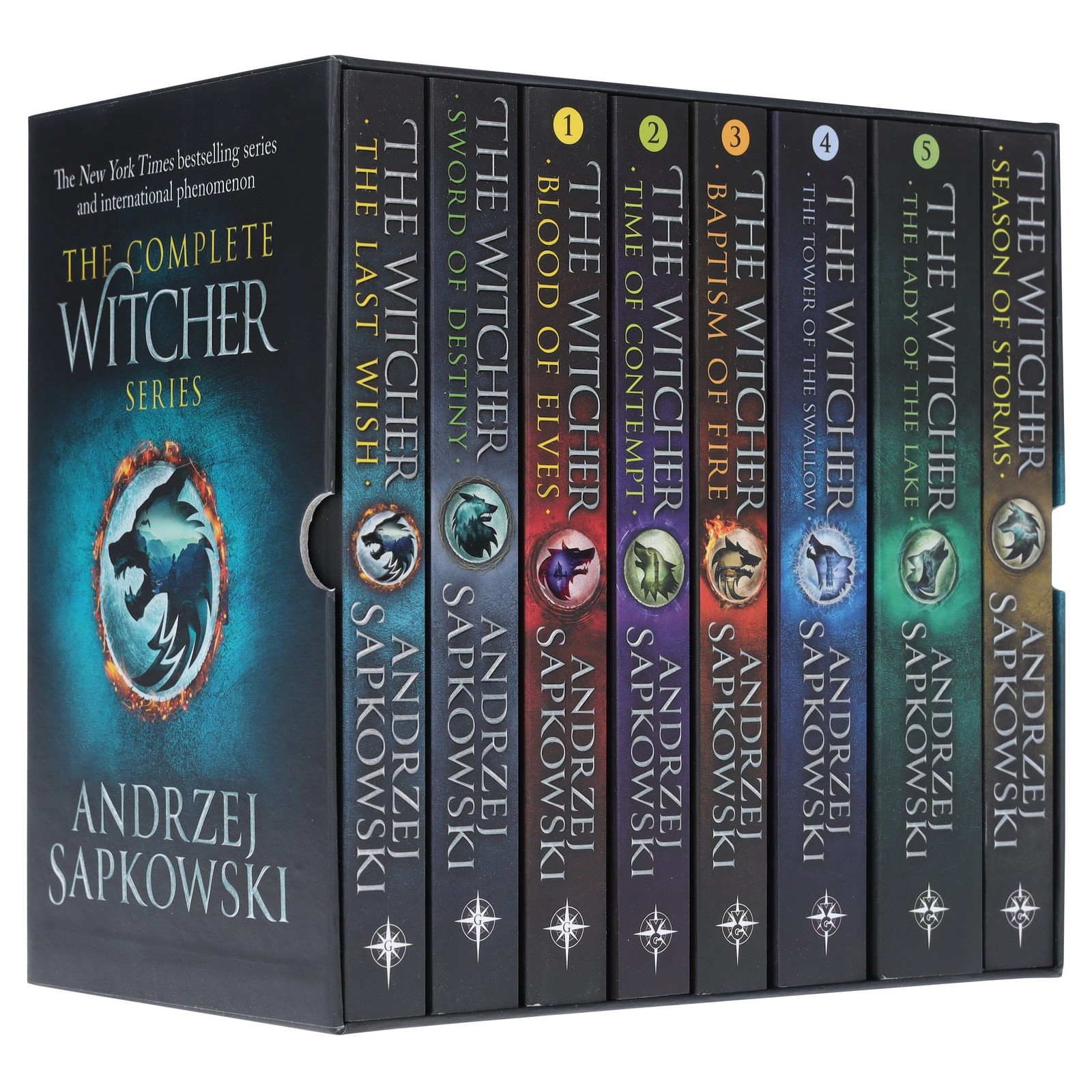 The Witcher Complete Series By Andrzej Sapkowski 8 Books Box Set Collection – PB