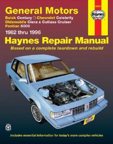 General Motors A-Cars 1982 thru 1996 Automotive Repair Manual – ACCEPTABLE