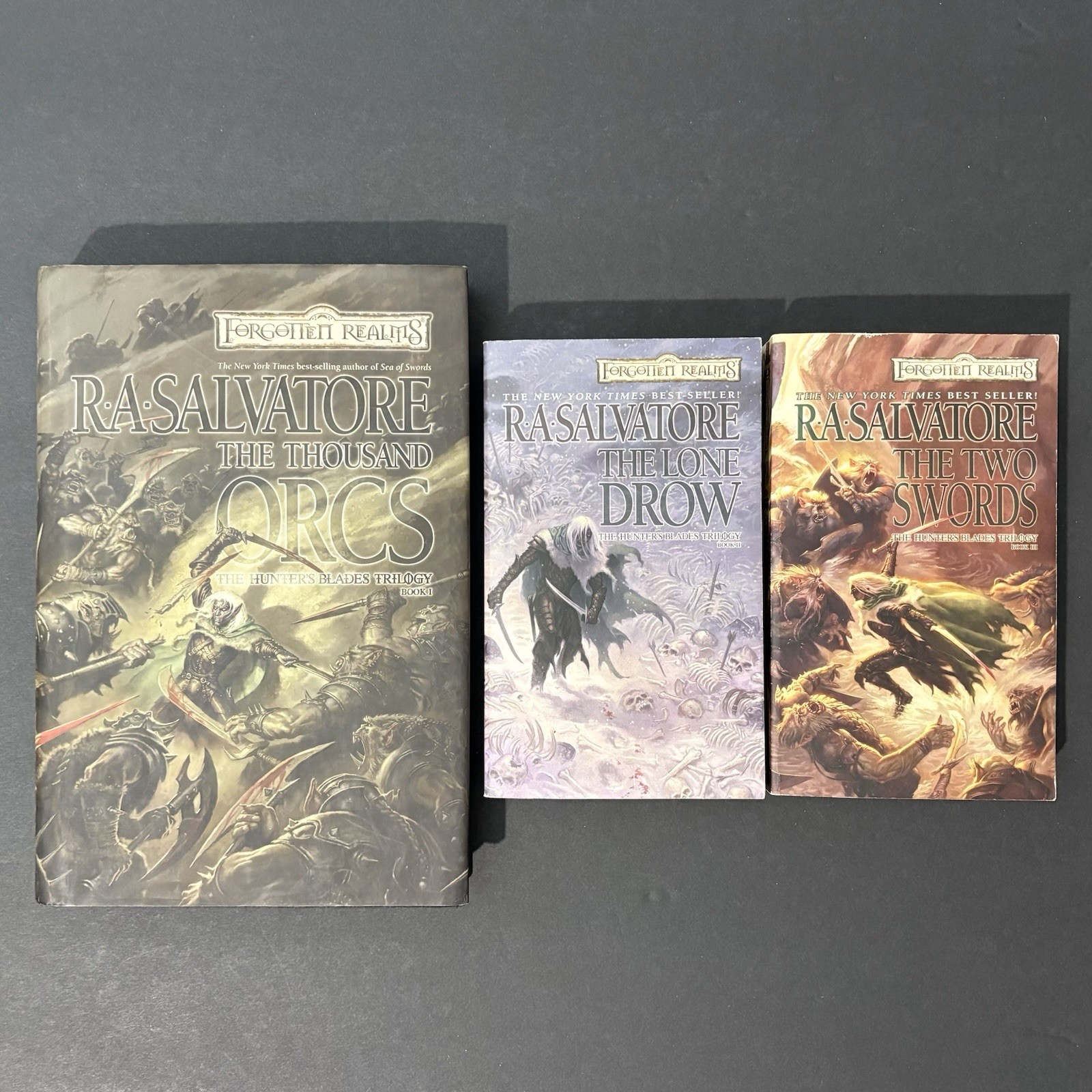 The Hunter’s Blade Trilogy by R.A. Salvatore lot 1-3 WotC Forgotten Realms READ