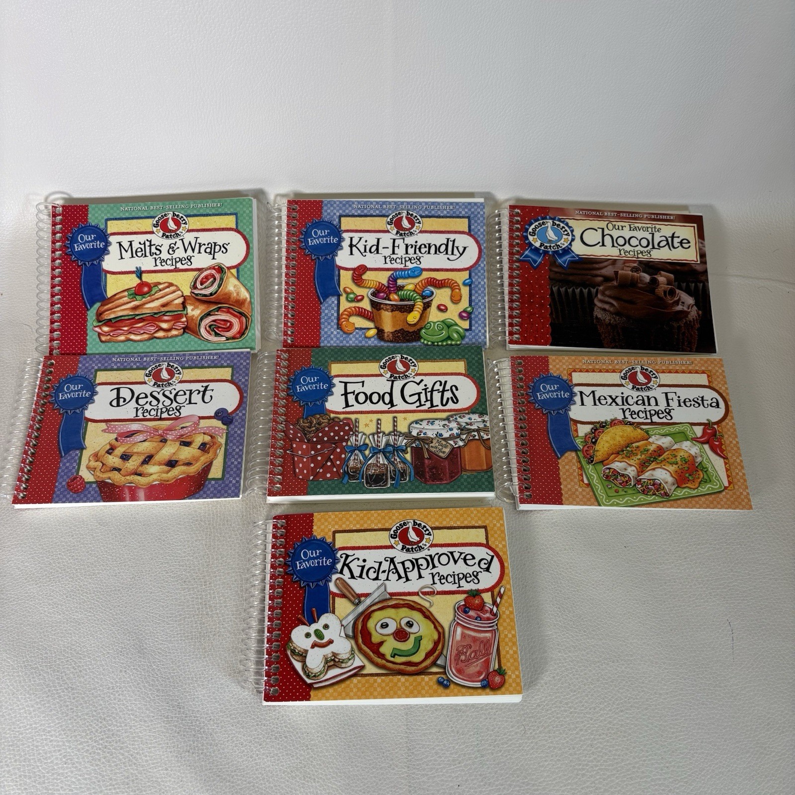 Gooseberry Patch Spiral Cookbooks lot of 7