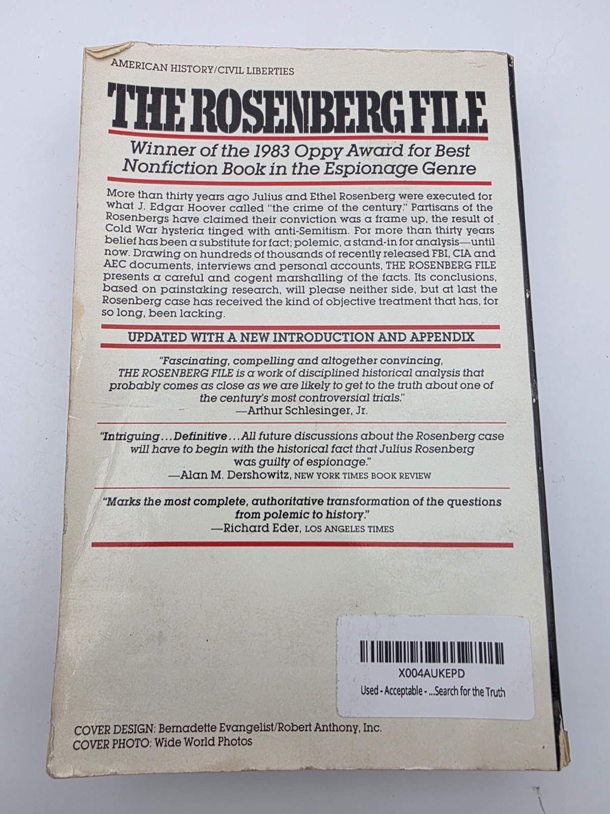 Rosenberg File : A Search for the Truth by Ronald Radosh and Joyce Milton 1984