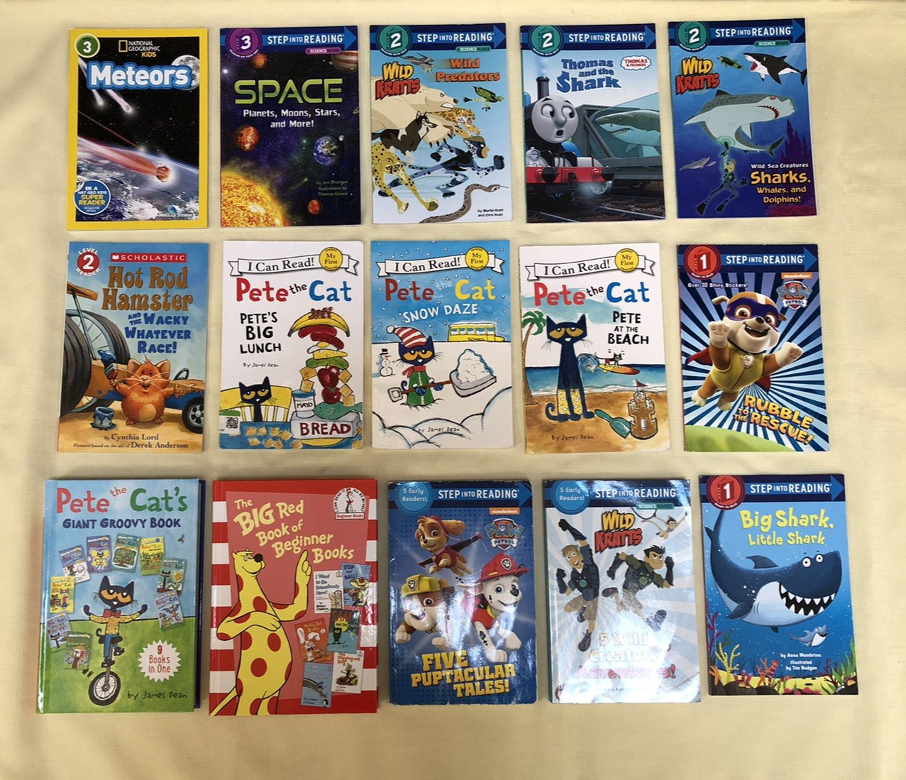 Lot of 36 Readers in 15 Books~ STEP INTO READING, BEGINNER BOOKS & I CAN READ