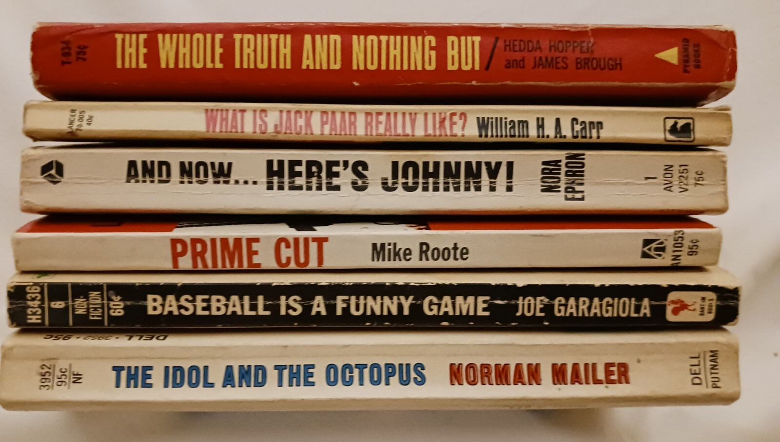 Entertainment, Sports 1960’s, 1970’s, Paperback Books – 6
