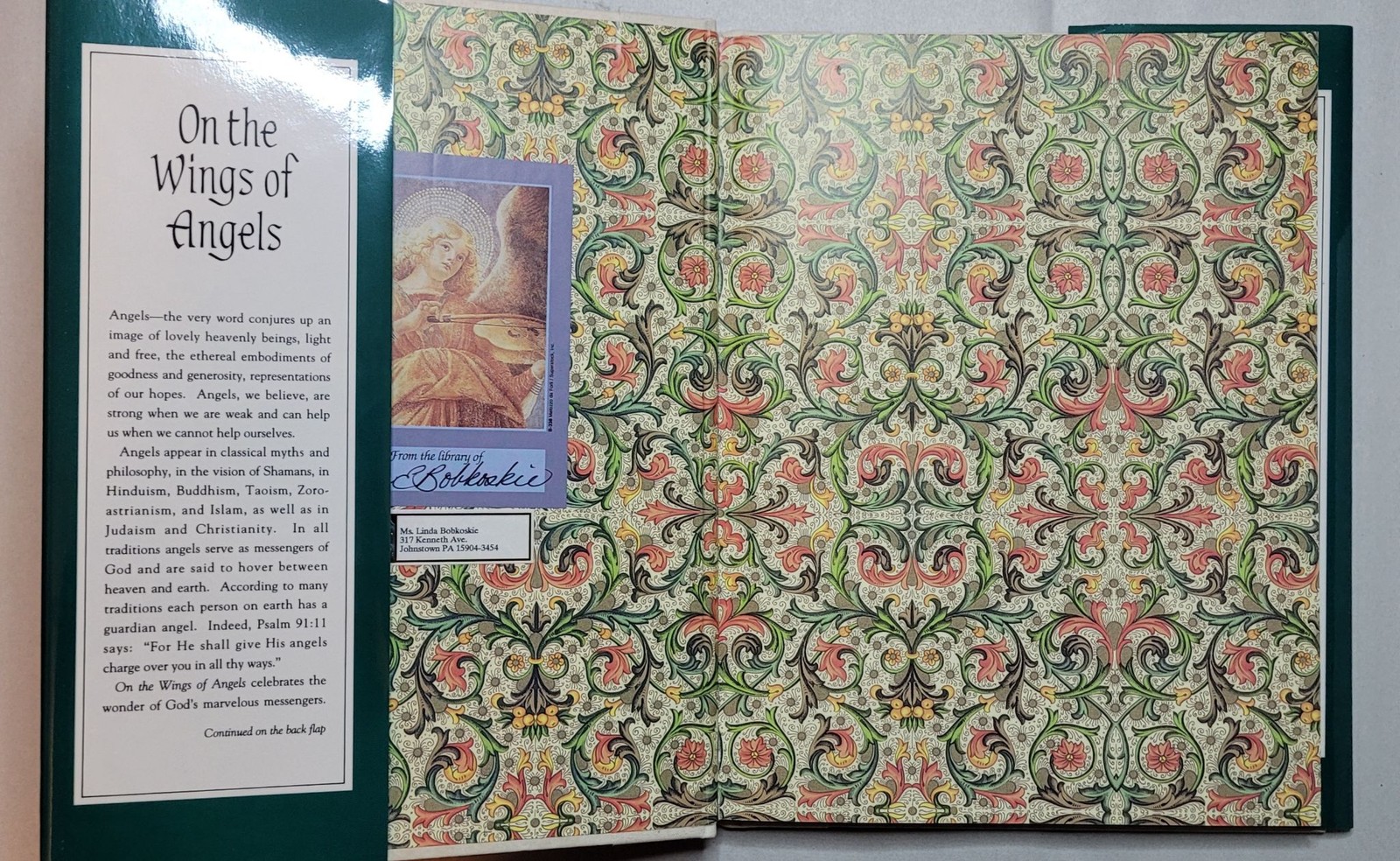 On the Wings of Angels Gail Harvey Hardcover Dust Jacket Gramercy 1993 Illus