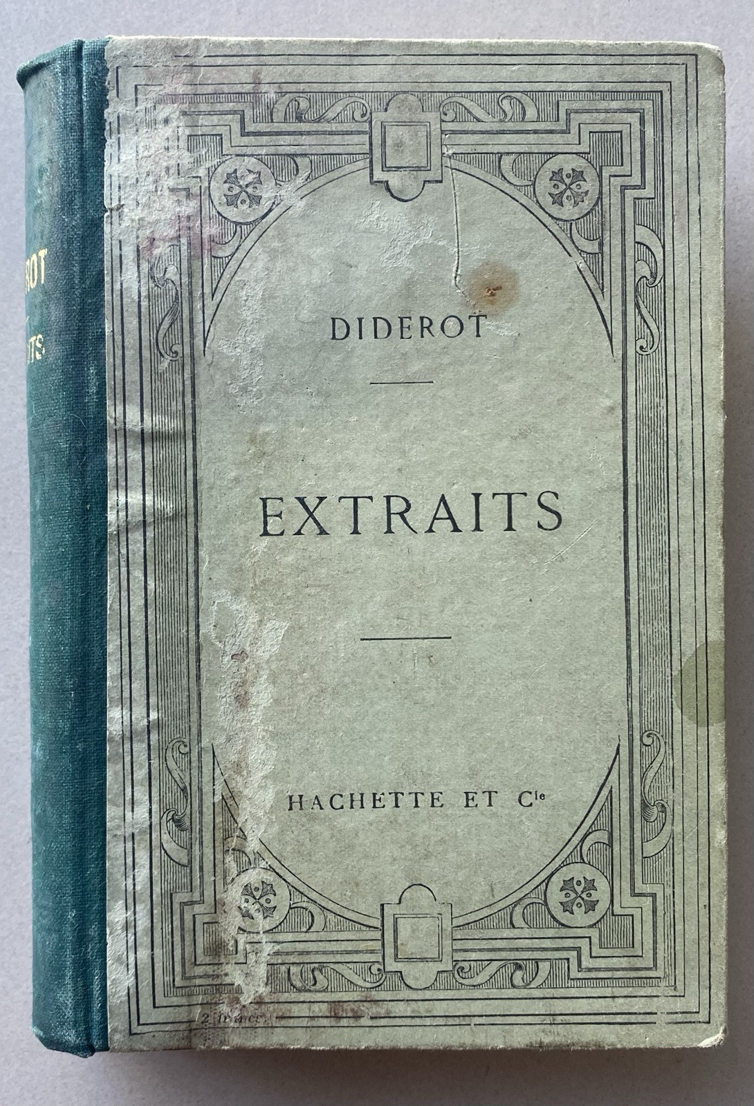 Diderot – Extraits (1914 French Text 5th Edition Hardcover) Handbook Style