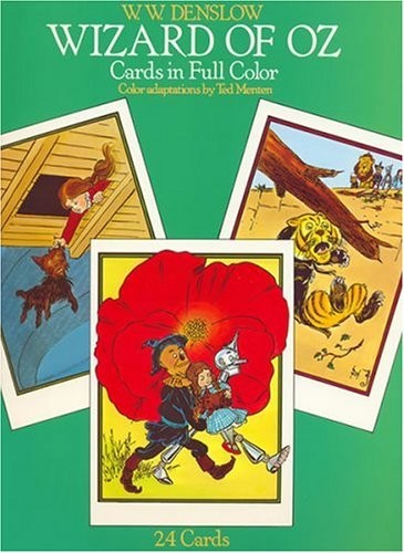 WIZARD OF OZ POSTCARDS IN FULL COLOR: 24 READY-TO-MAIL By Ted Menten *Excellent*