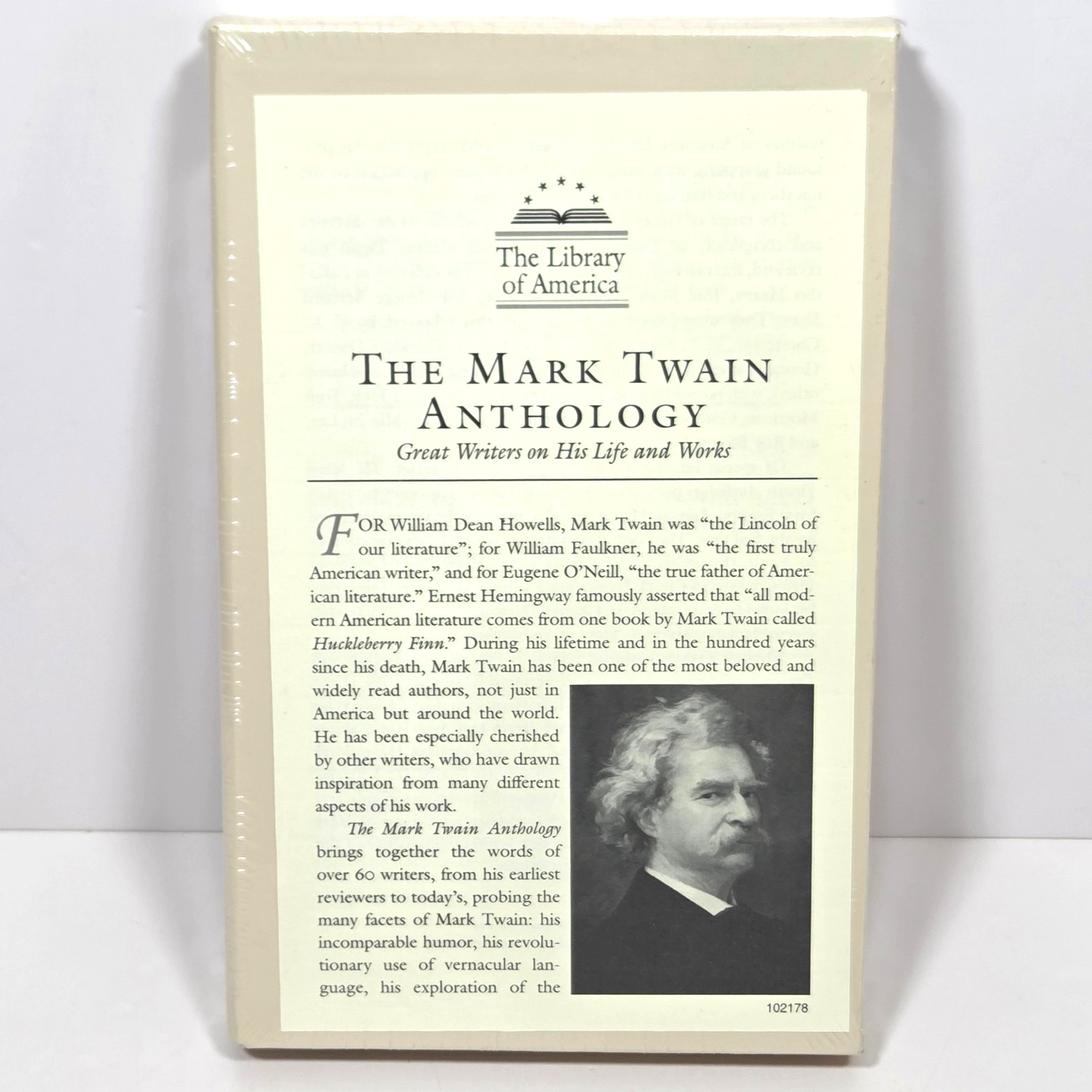 SEALED Mark Twain Anthology Great Writers on Twain Library of America HC Vol 200