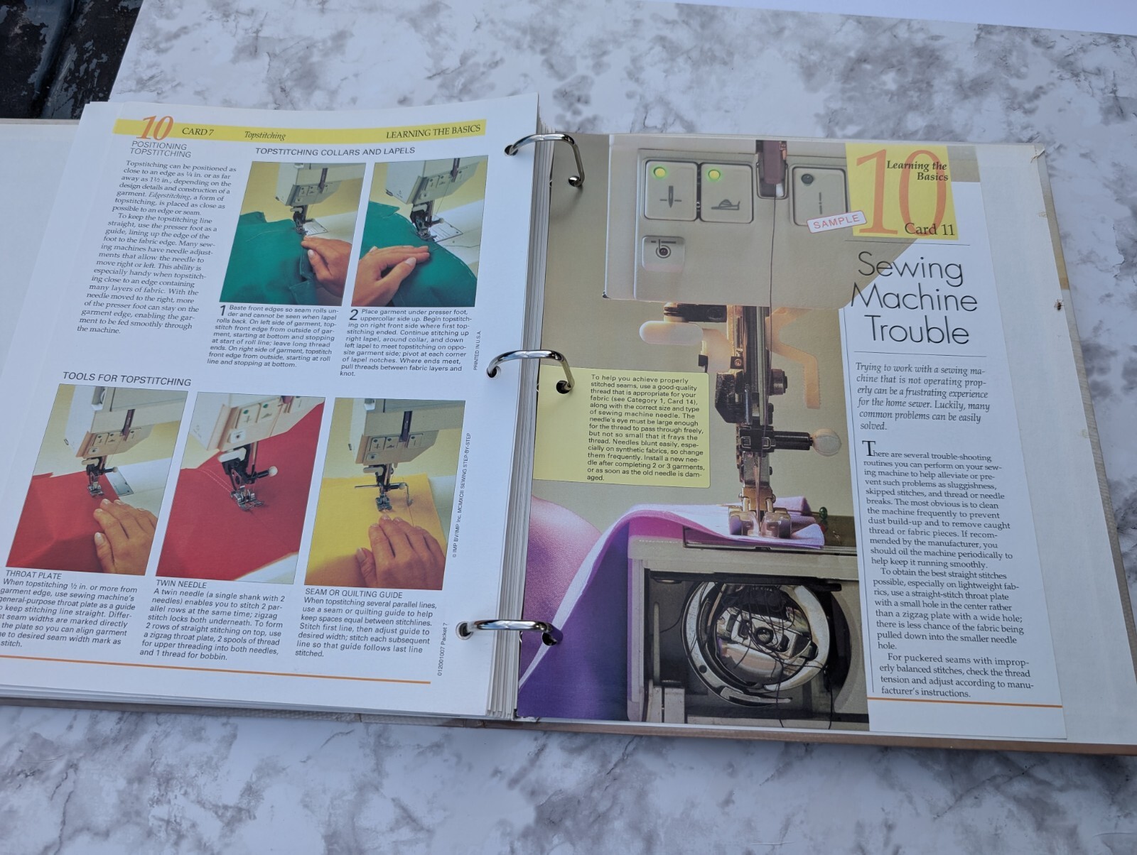 Sewing Step-by-Step 3 ring Binder Patterns, Tips, and Techniques (c. 1992)