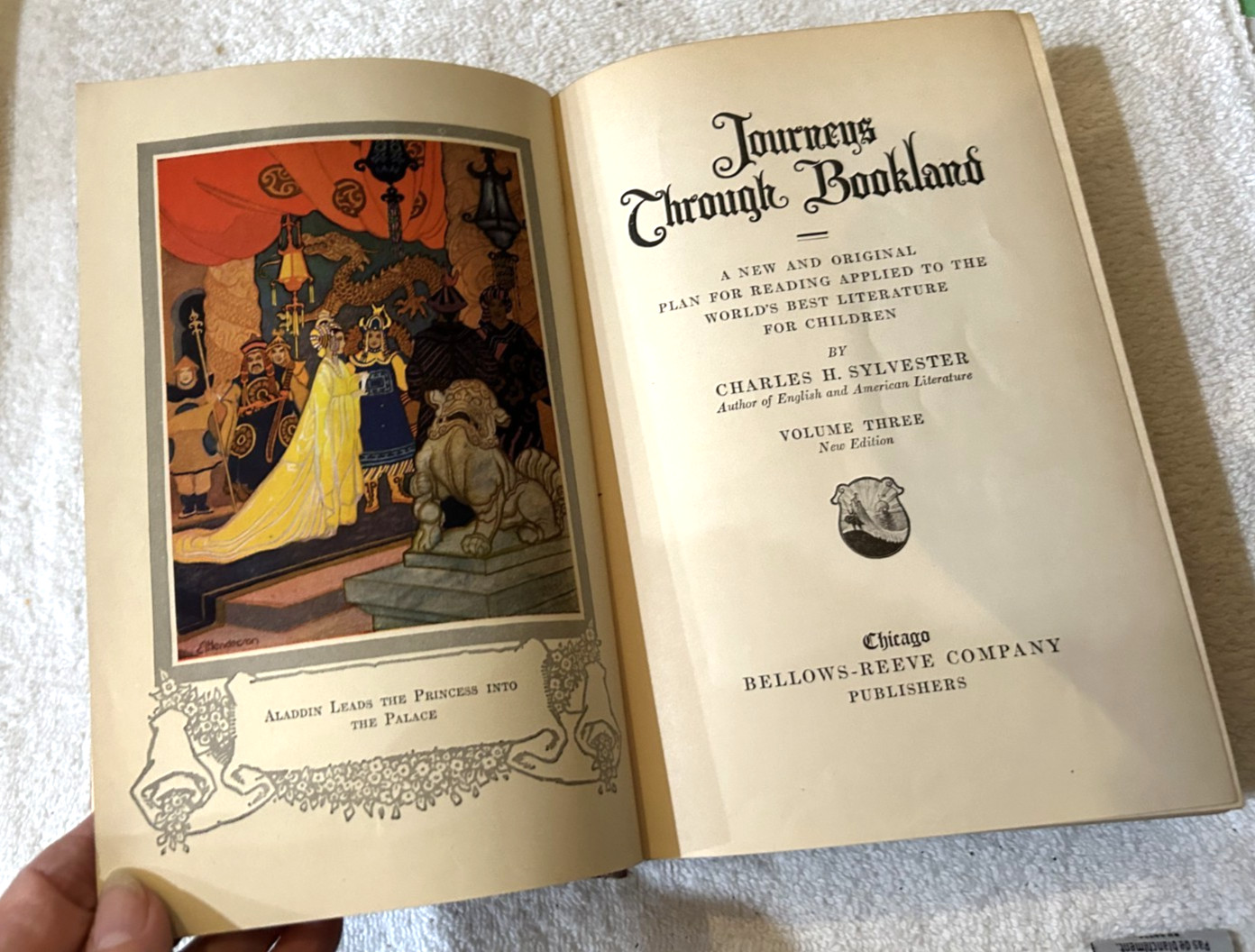 9 JOURNEYS THROUGH BOOKLAND Sylvestre Bellows-Reeve 1922 Guide 1-4 6-9 & Guide