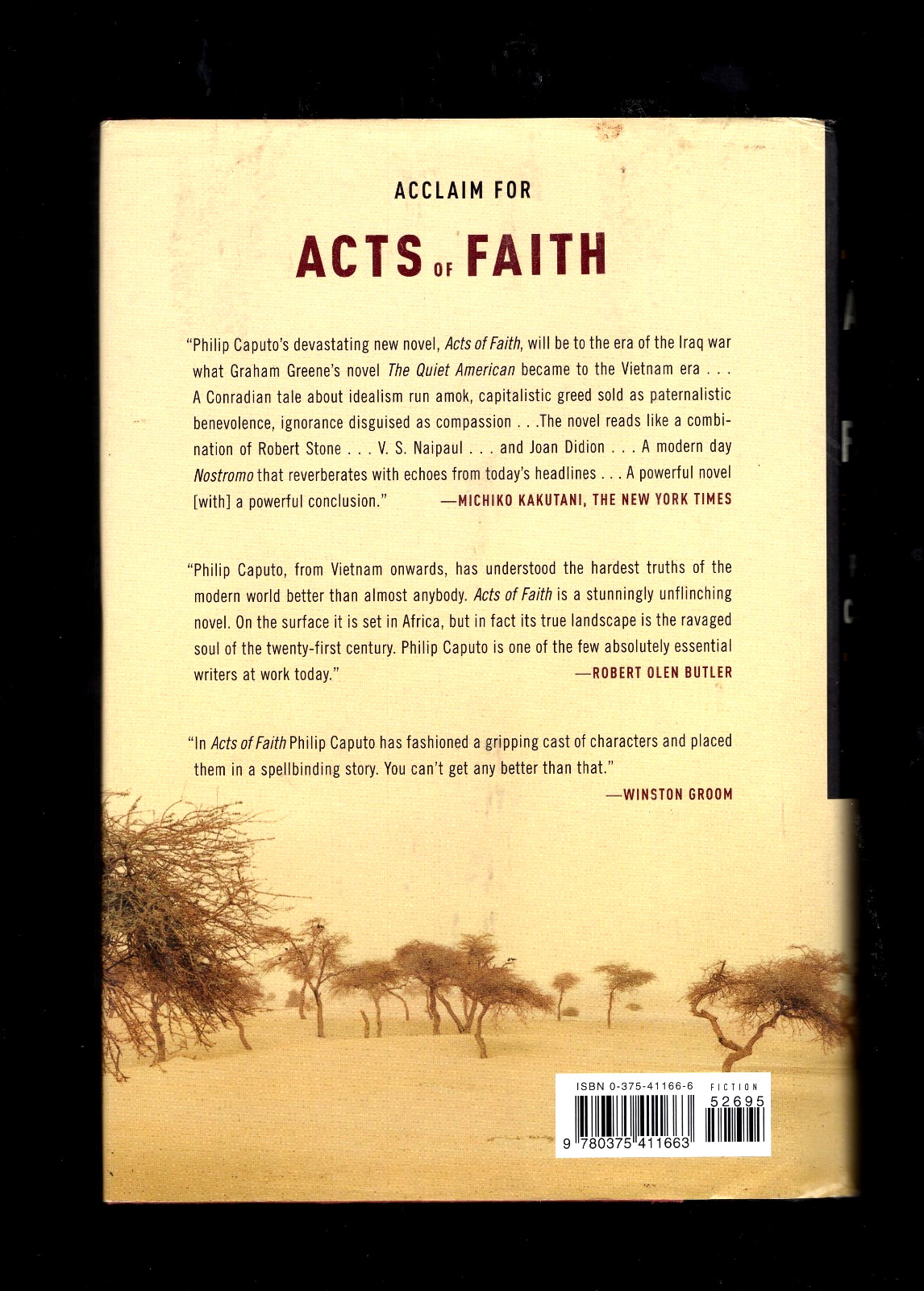 Acts of Faith by Philip Caputo Hardcover/Dustjacket 2nd prnt near fine condition