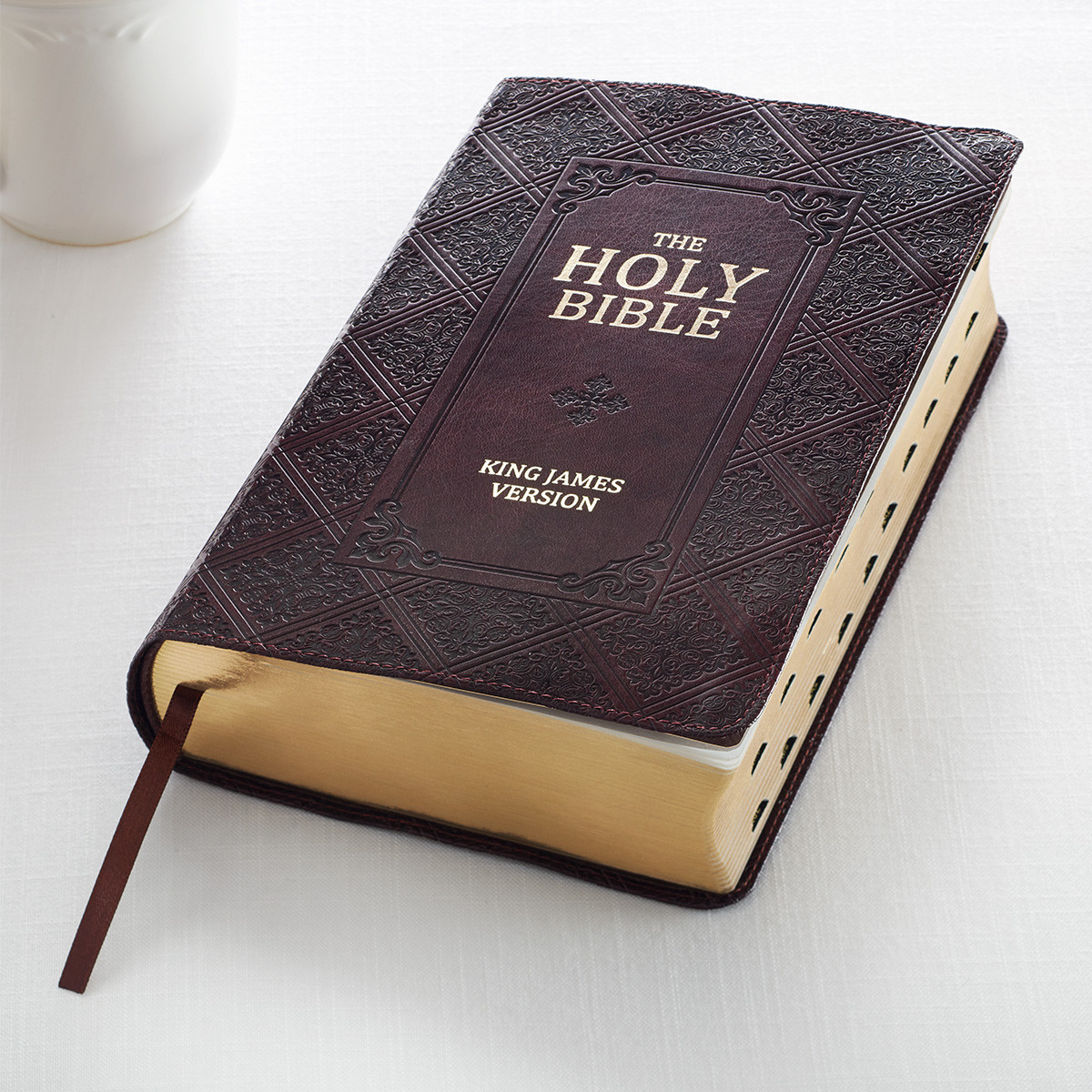 KJV Holy Bible King James version Dark Brown Thumb indexed Giant Print BRAND NEW