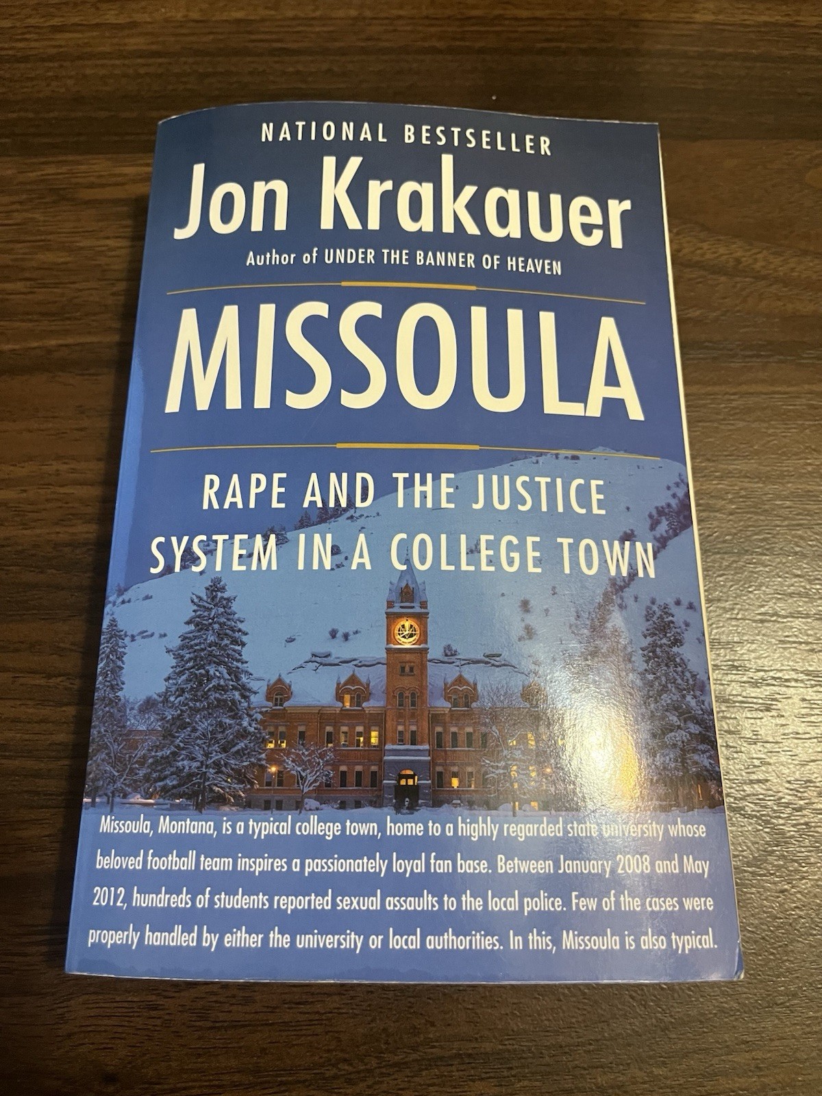 Missoula by Jon Krakauer (2015, Trade Paperback)