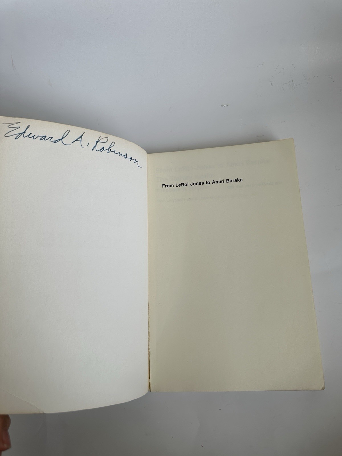 From LeRoi Jones to Amiri Baraka Theodore R. Hudson Duke Univ 1973 Paperback