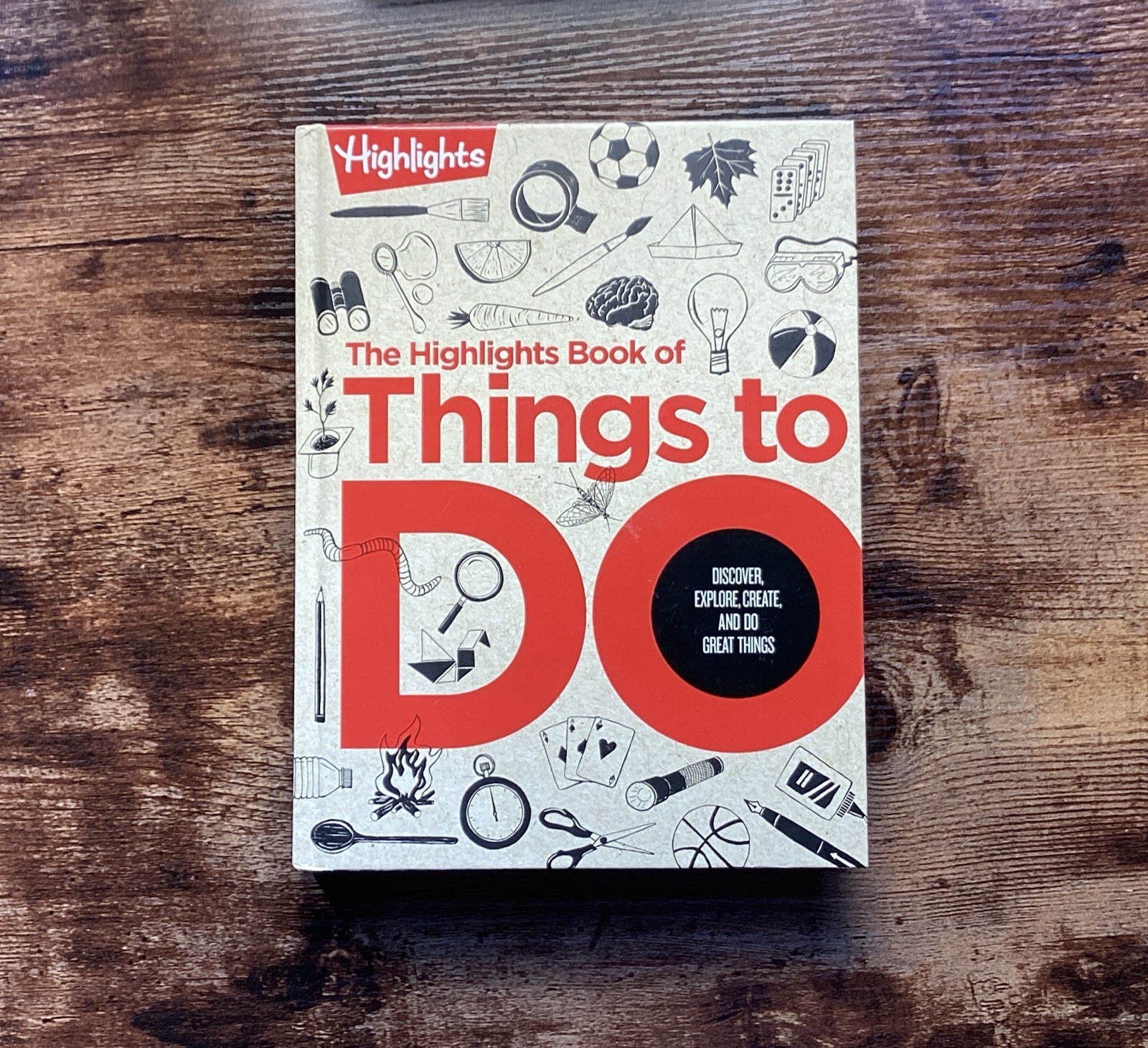 The Highlights Book of Things to Do hardcover 372 pages good condition used
