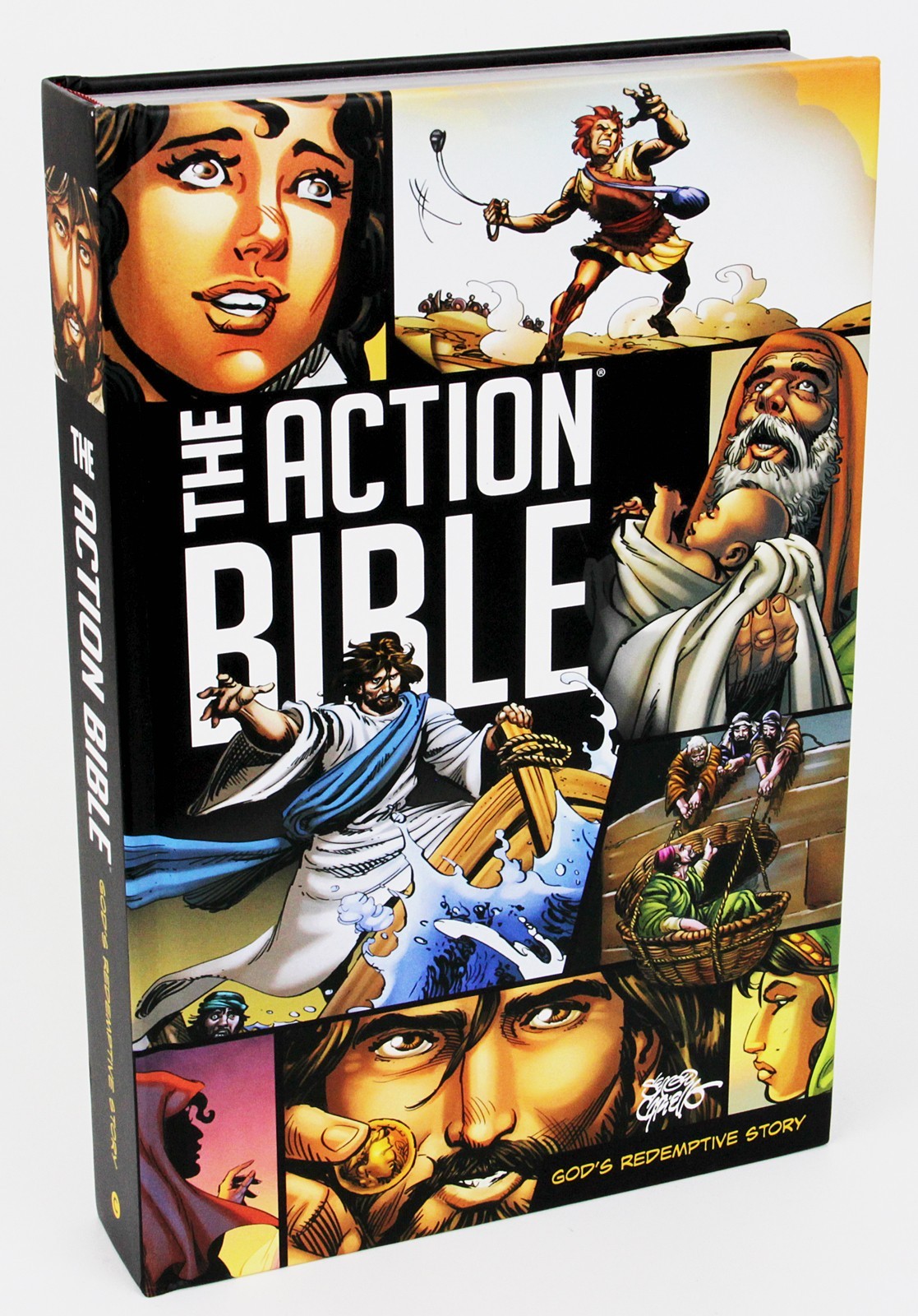The Action Bible God’s Redemptive Story Illustrated by Sergio Cariello 2020 HC