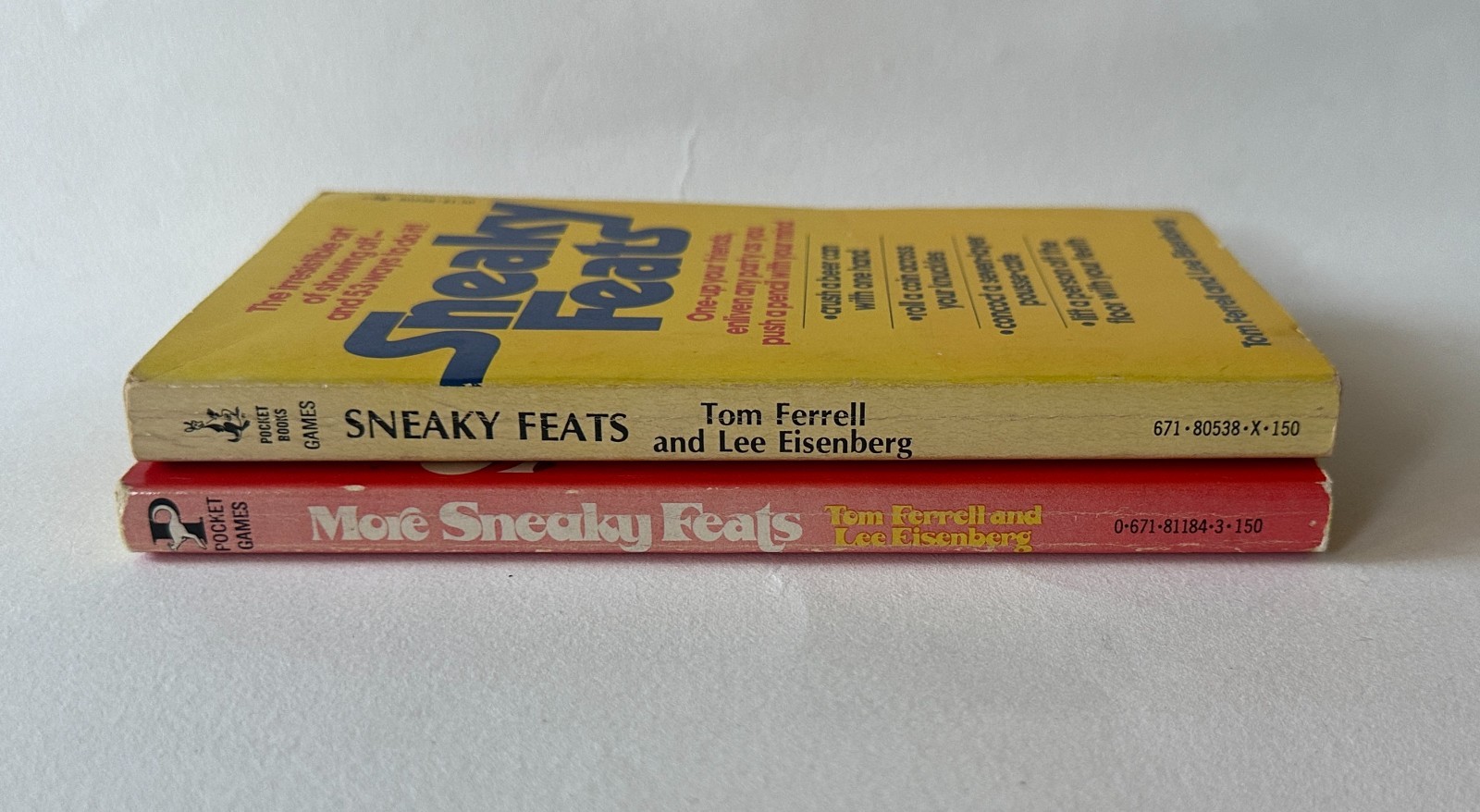 Tom Ferrell/Lee Eisenberg SNEAKY FEATS & MORE SNEAKY FEATS 2 MM Paperback LOT