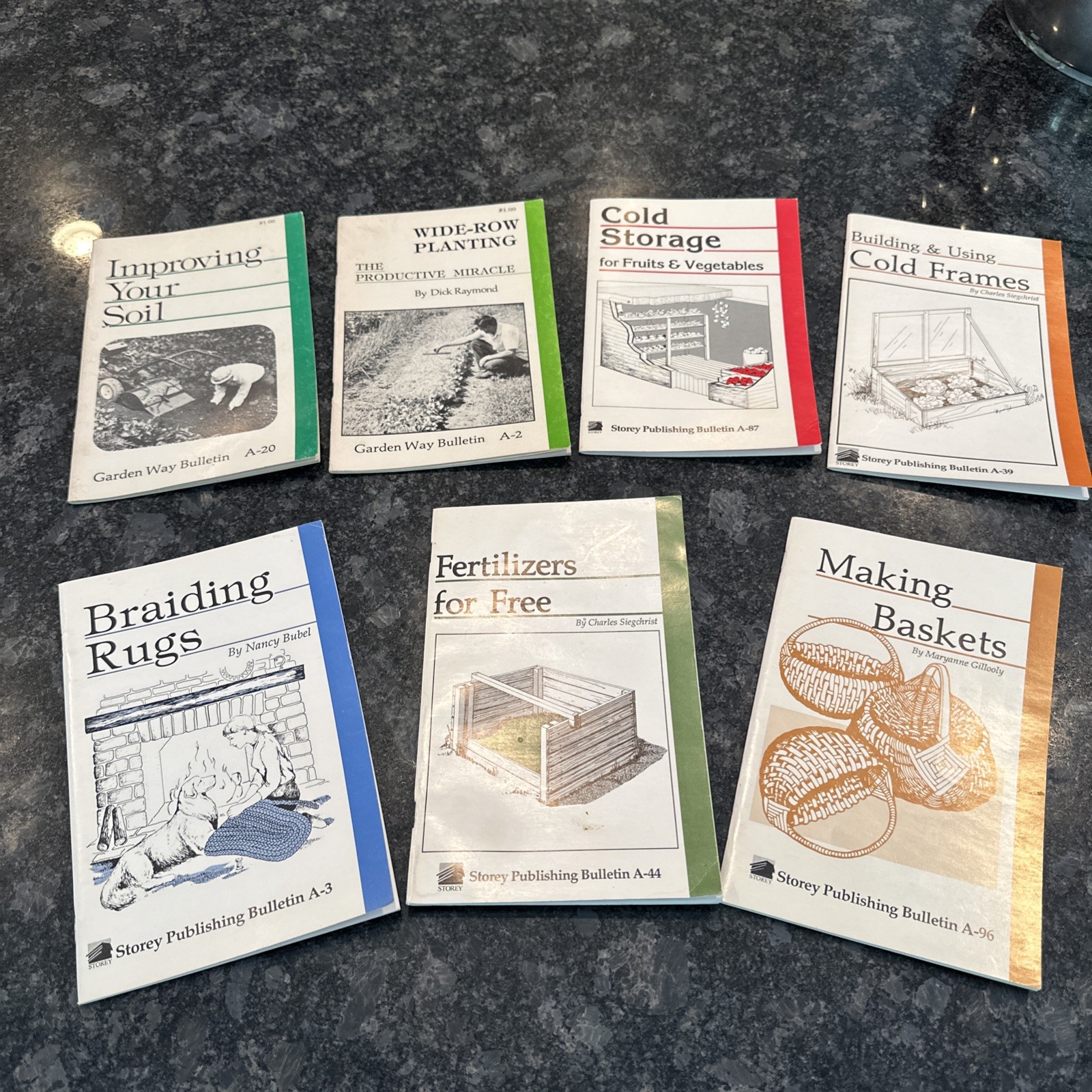 Lot of 7 Garden Way Publishing DIY Home Projects/Info Booklets 1977-1980 Prepper