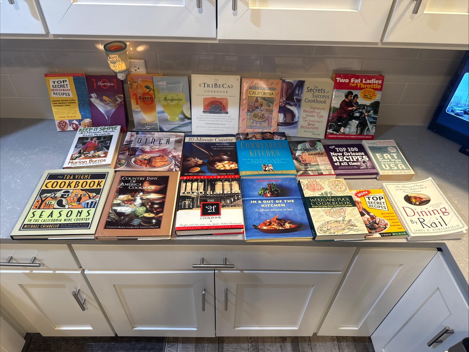 Cookbook Lot 22 Books Wolfgang Puck Tribeca 21 Commanders Kitchen More
