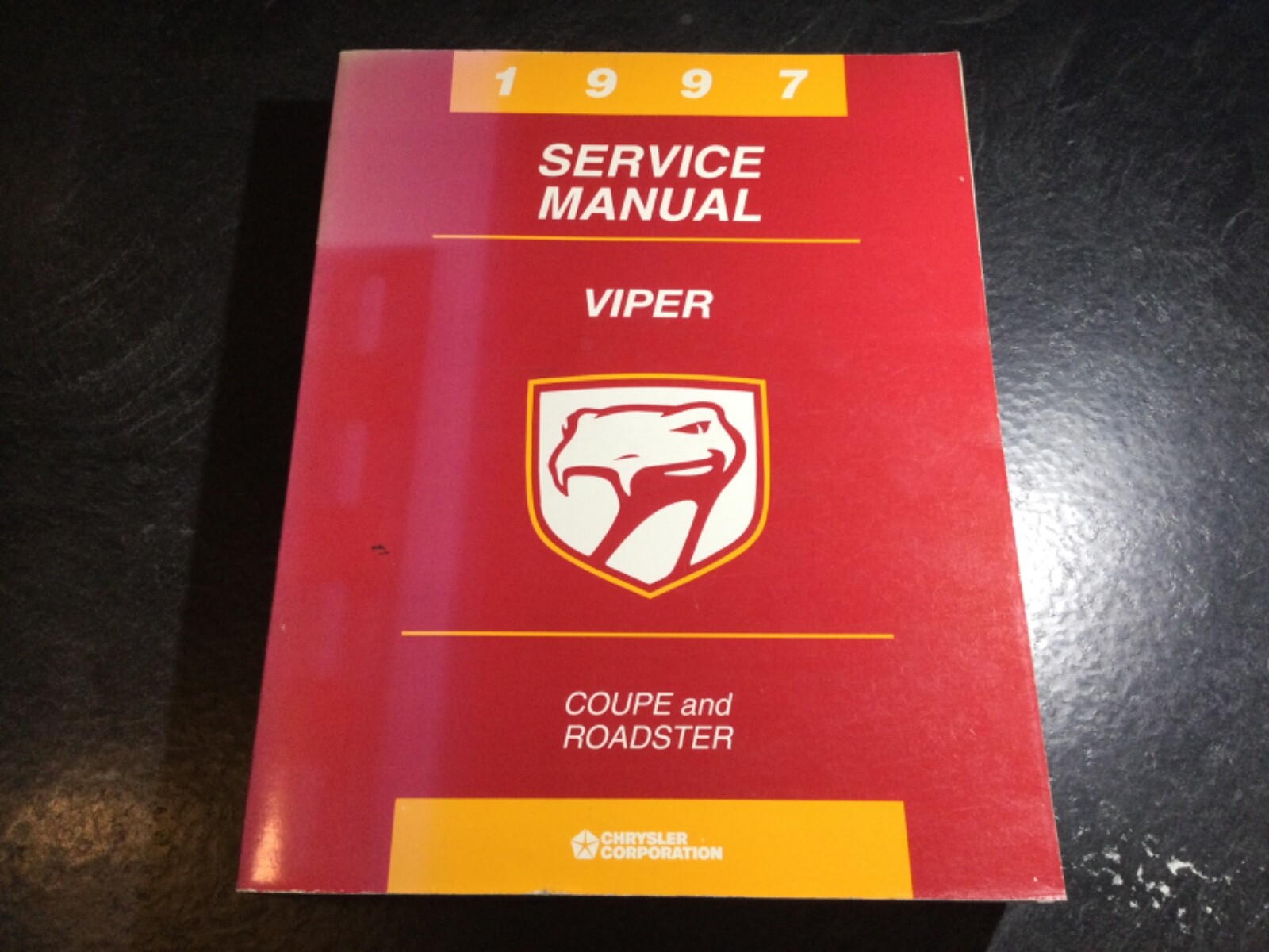 1997 Dodge Viper Coupe & Roadster RT/10 & GTS Service Manual SR27 SR29 V10 8.0L
